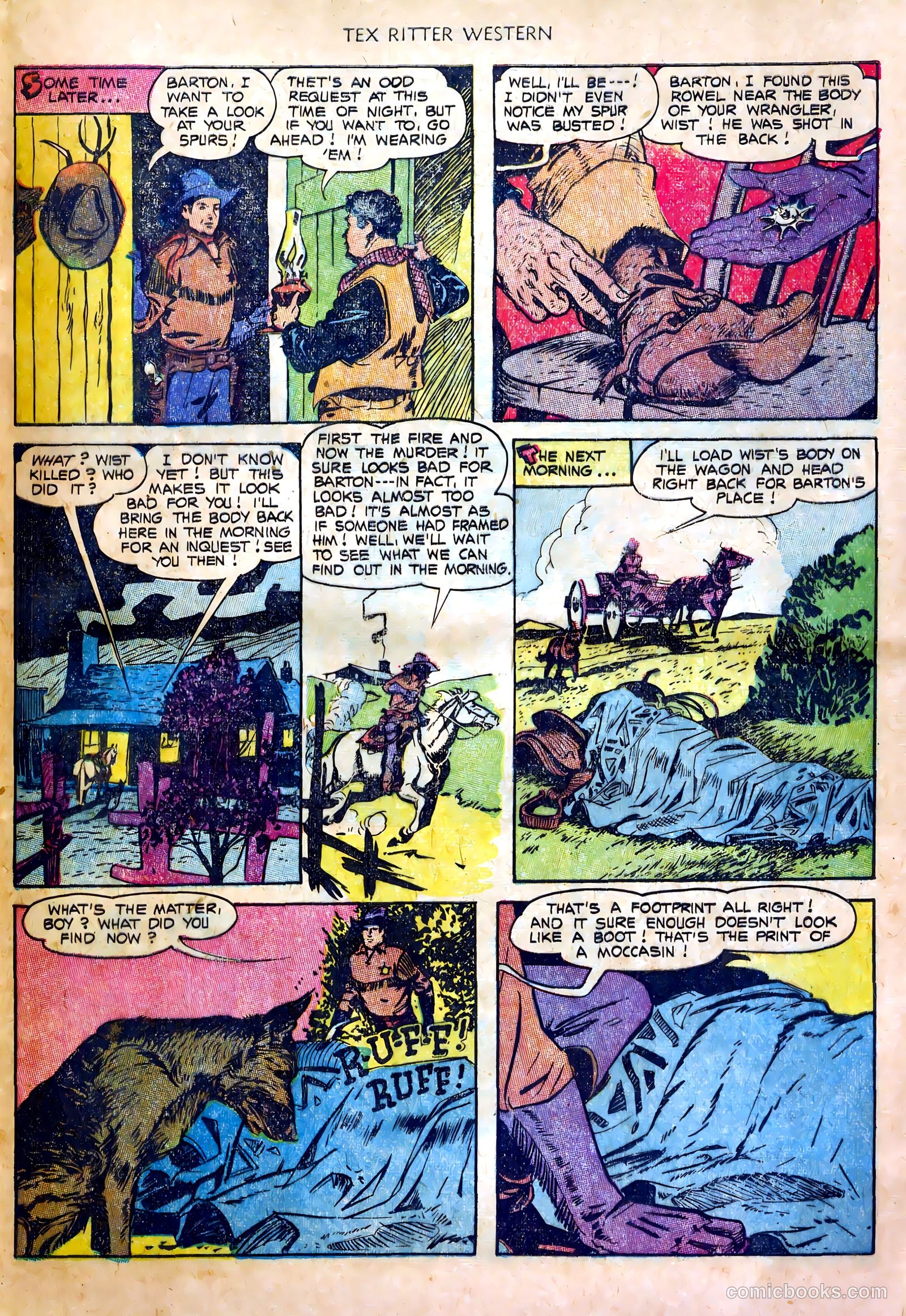 Tex Ritter Western #20 (1954) — page 29 of 36