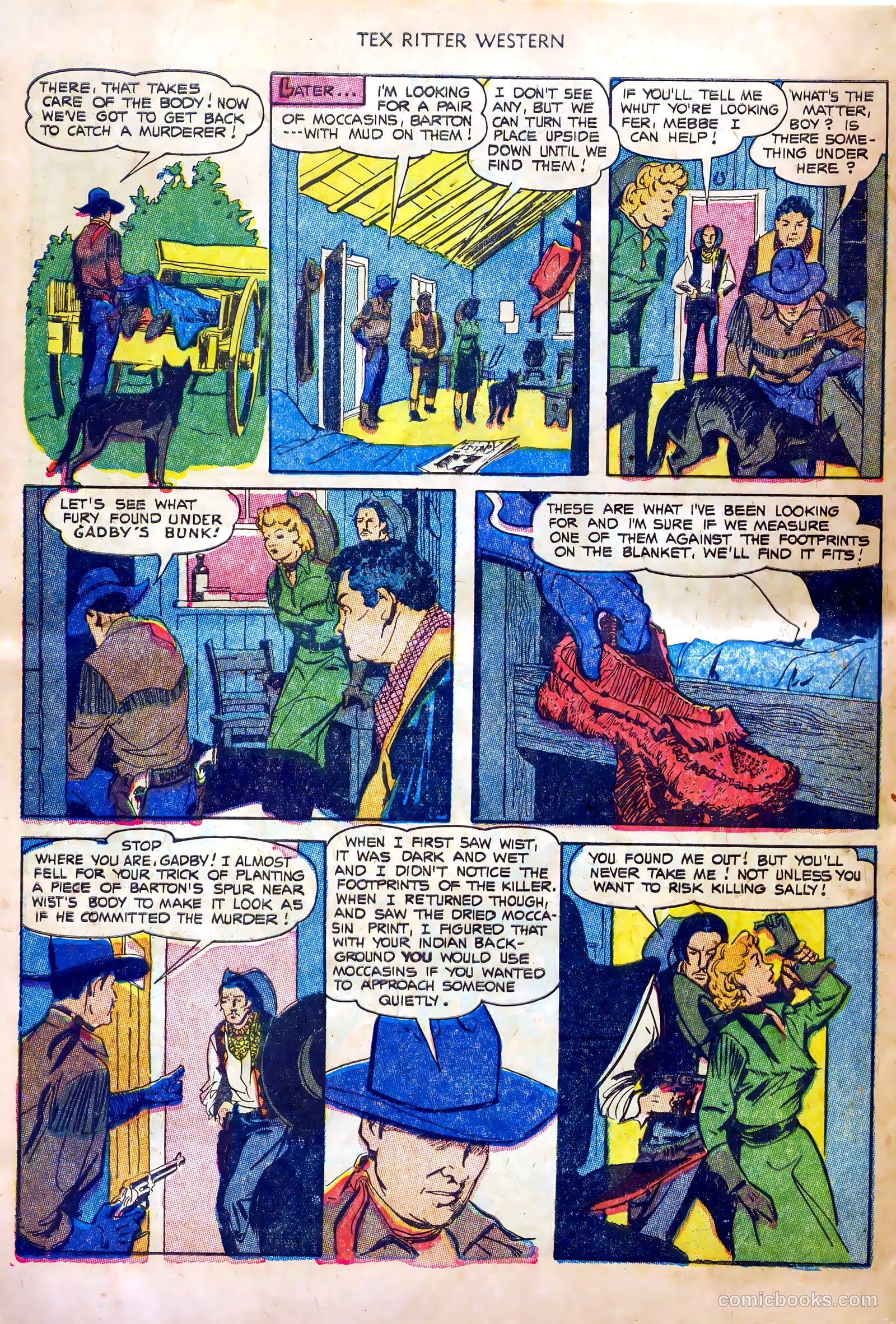 Tex Ritter Western #20 (1954) — page 30 of 36