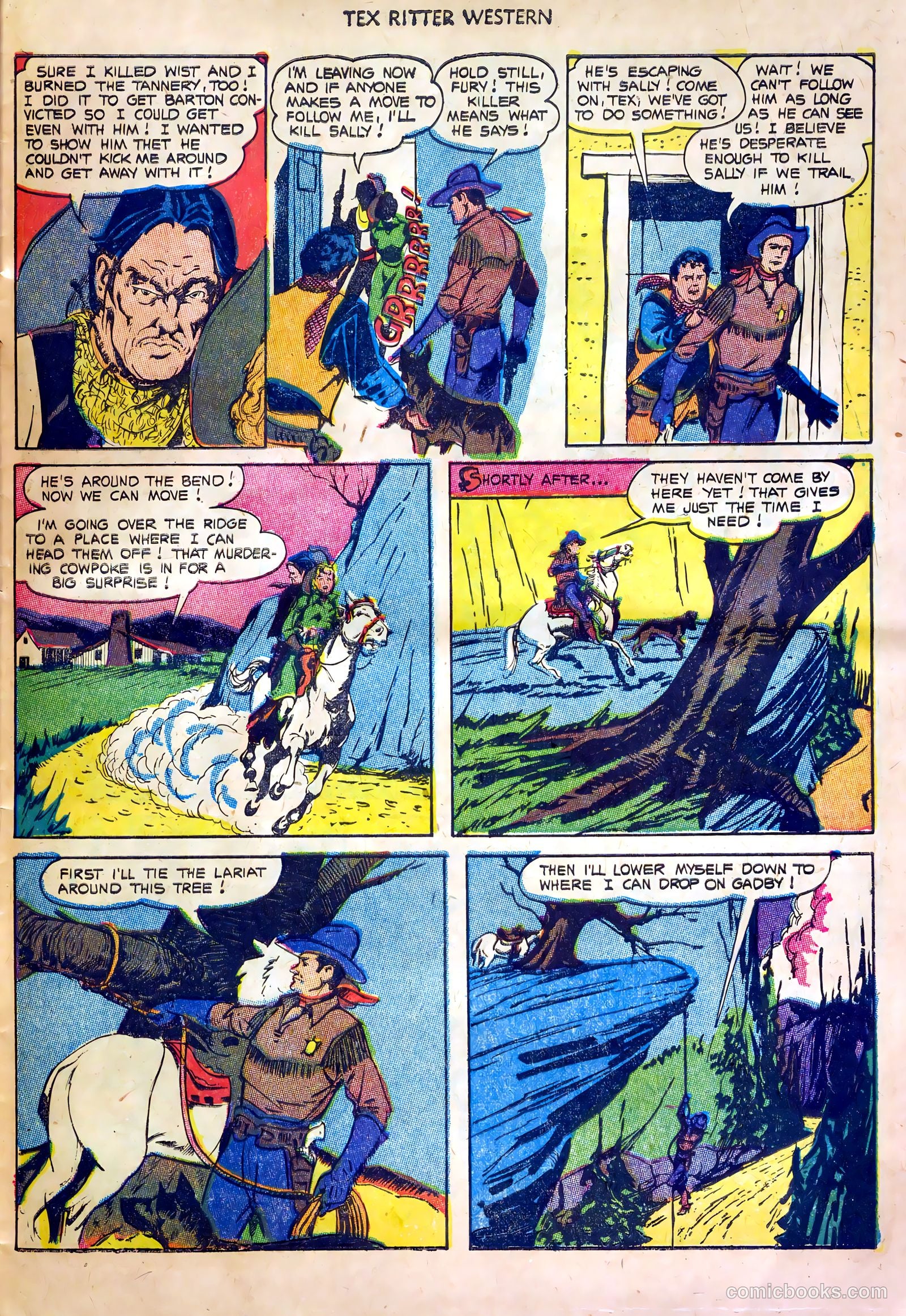 Tex Ritter Western #20 (1954) — page 31 of 36