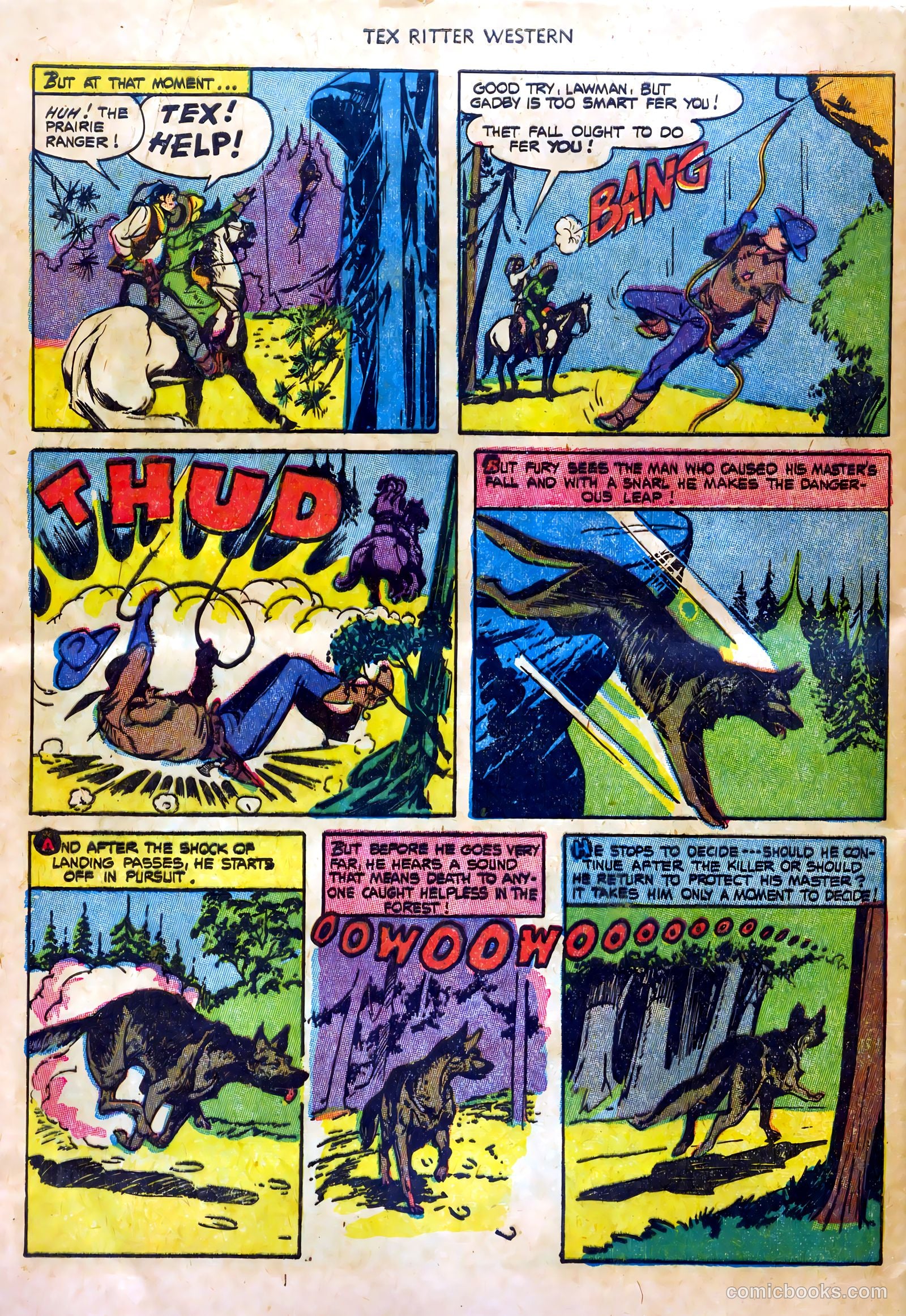 Tex Ritter Western #20 (1954) — page 32 of 36