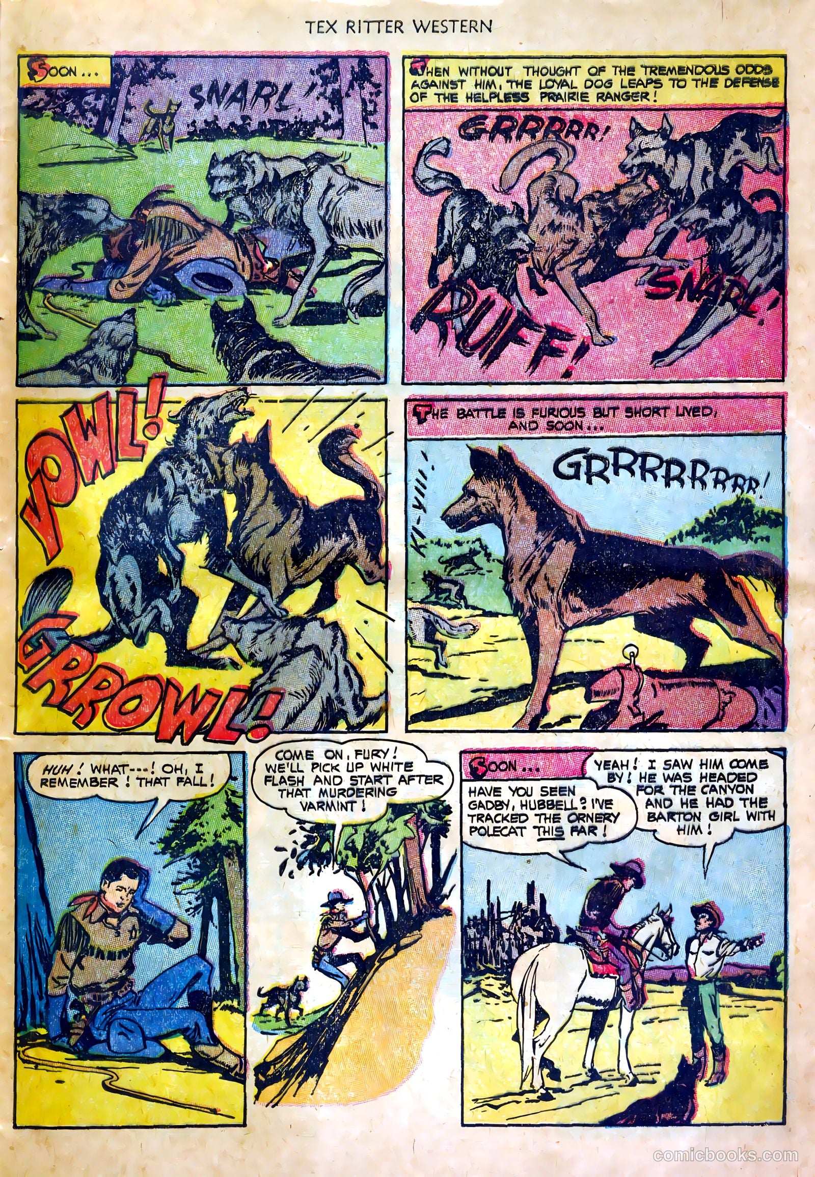 Tex Ritter Western #20 (1954) — page 33 of 36