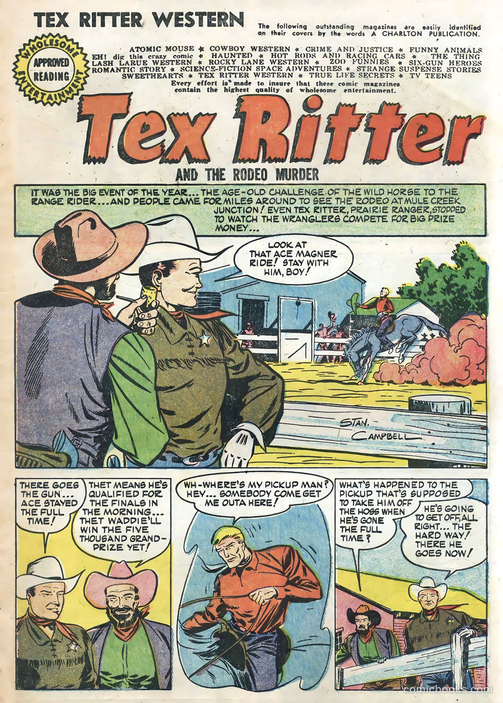 Tex Ritter Western #21 (1954) — page 3 of 36