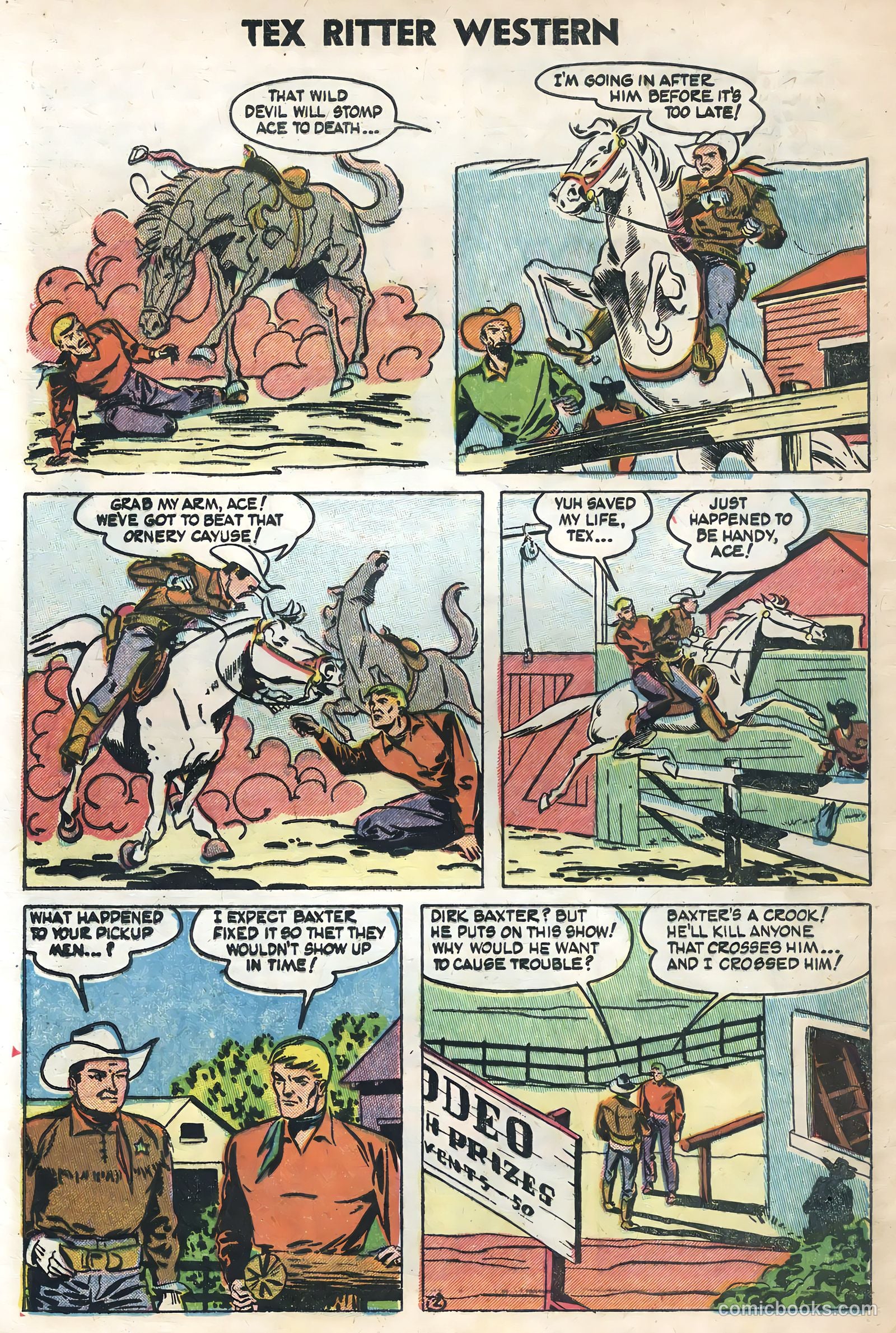 Tex Ritter Western #21 (1954) — page 4 of 36