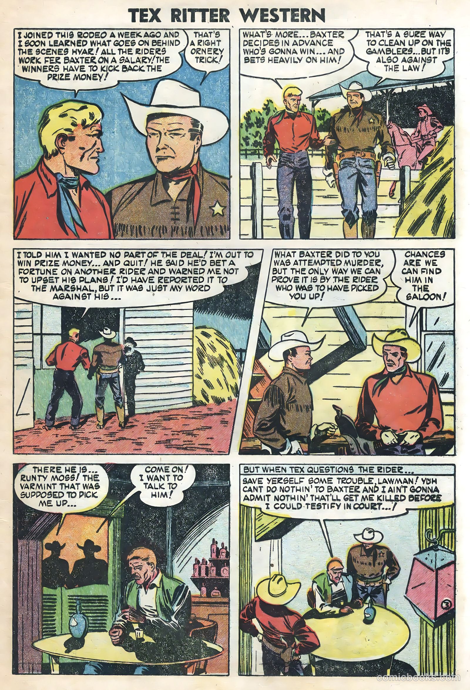 Tex Ritter Western #21 (1954) — page 5 of 36