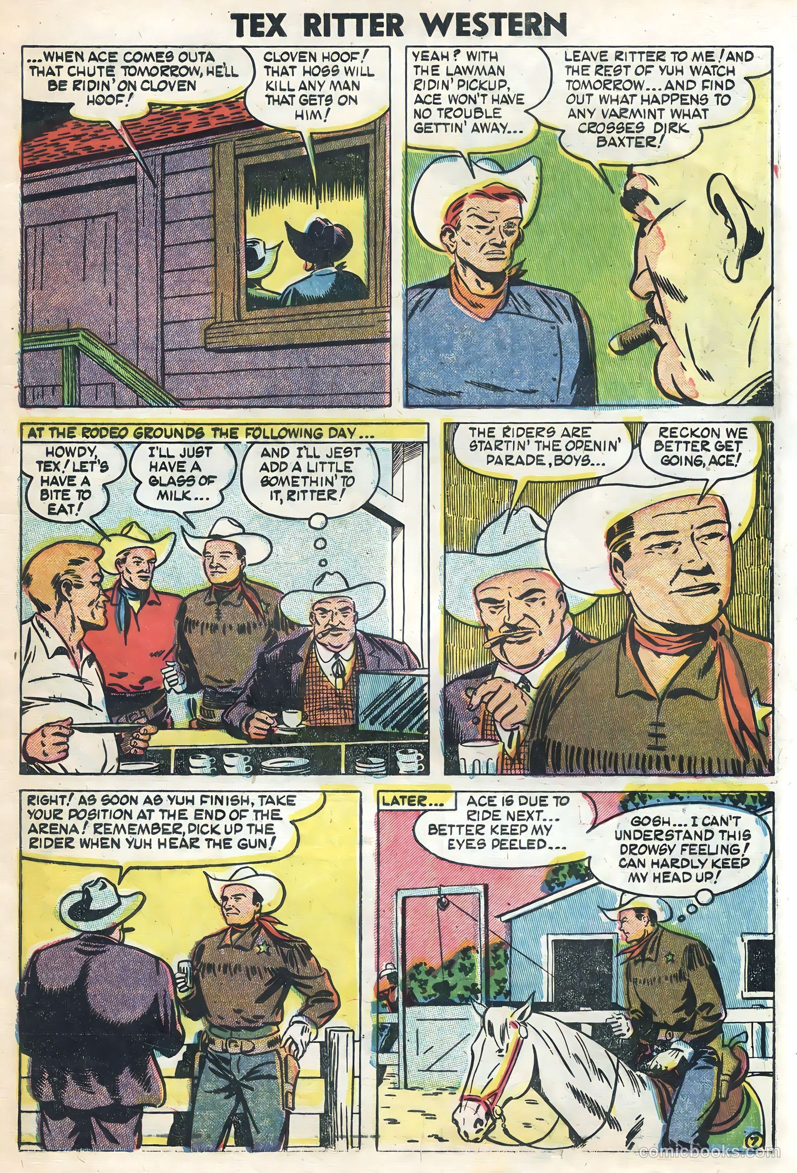 Tex Ritter Western #21 (1954) — page 9 of 36