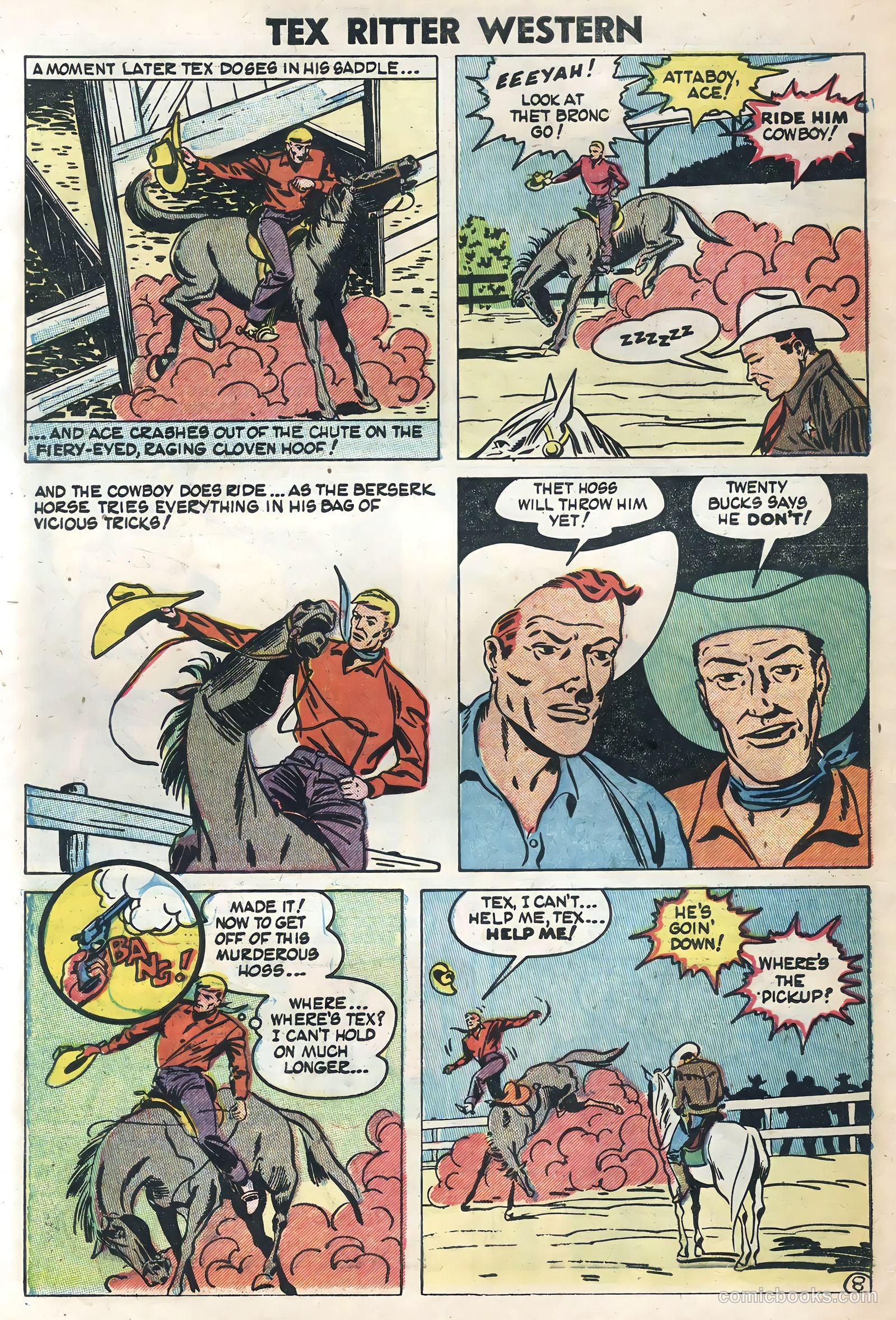 Tex Ritter Western #21 (1954) — page 10 of 36