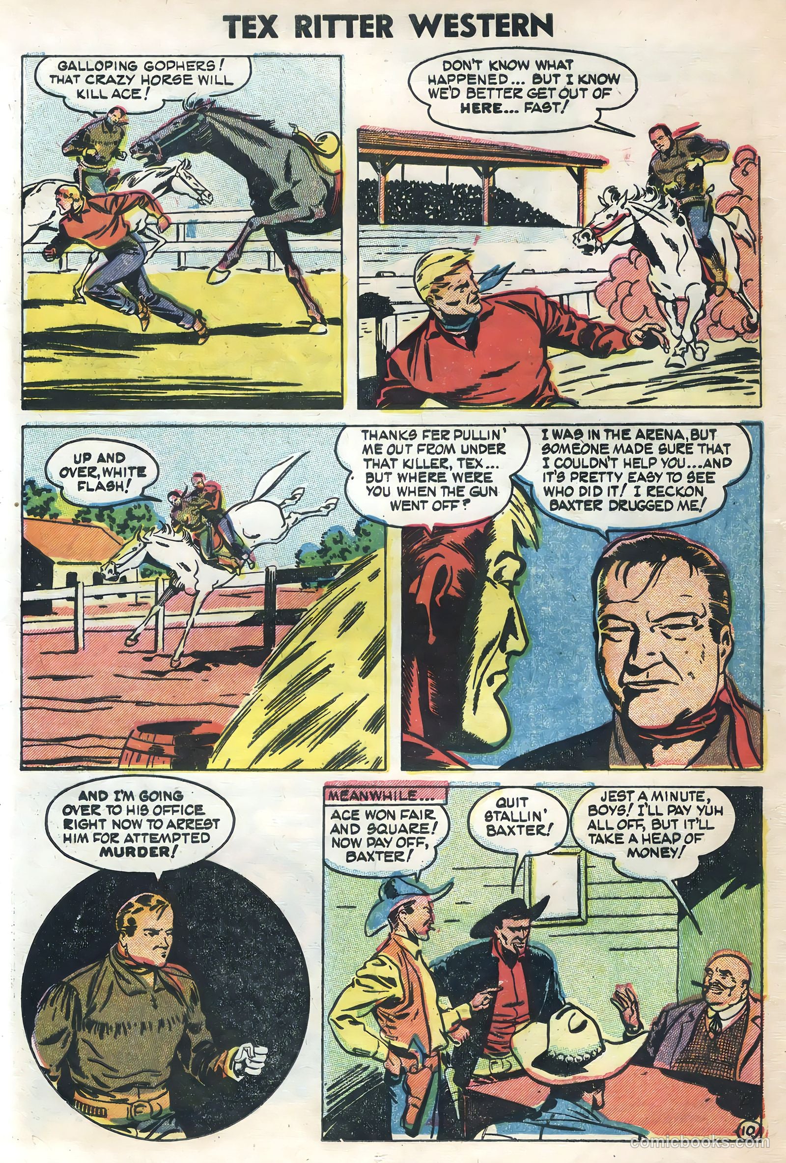 Tex Ritter Western #21 (1954) — page 12 of 36