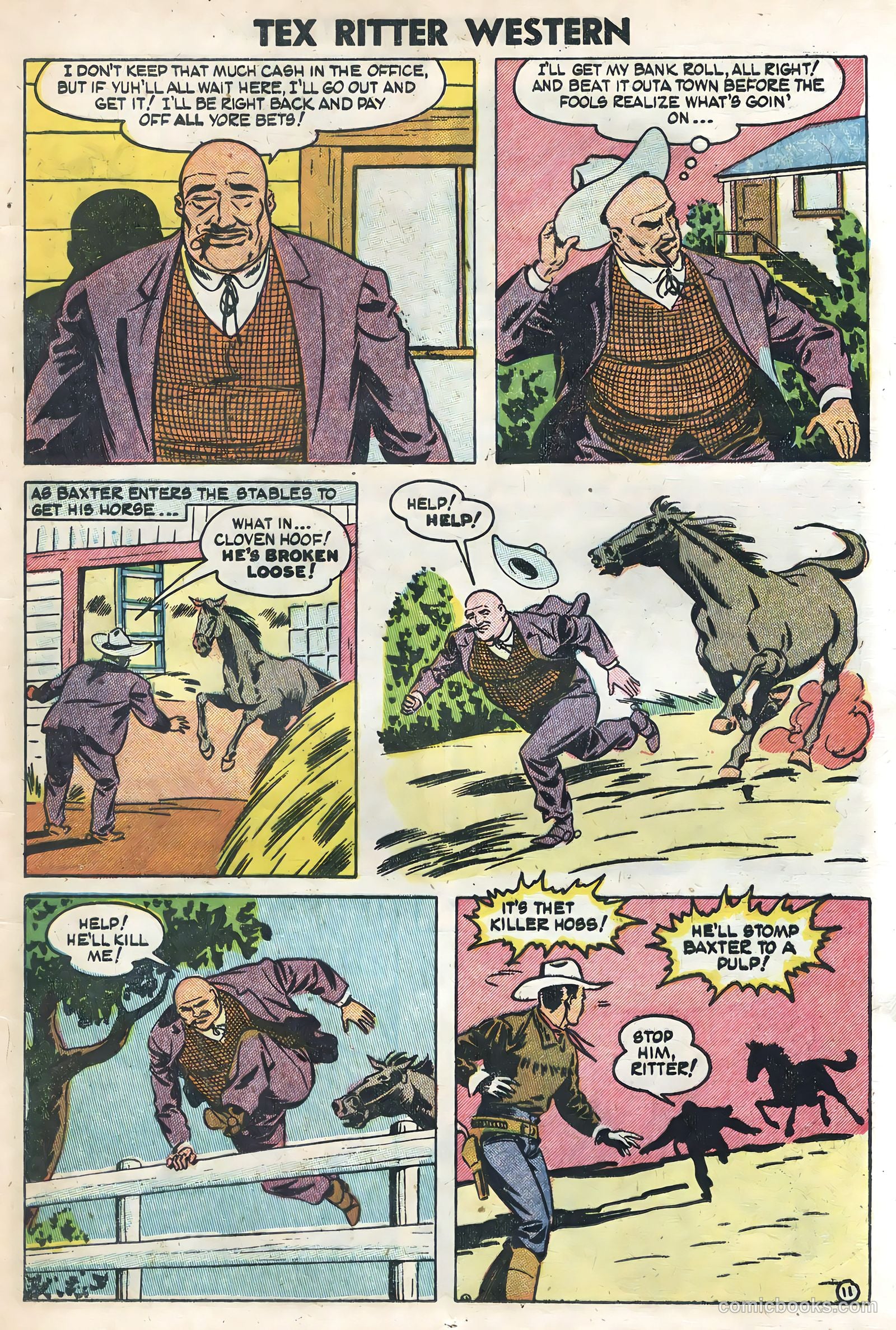 Tex Ritter Western #21 (1954) — page 13 of 36