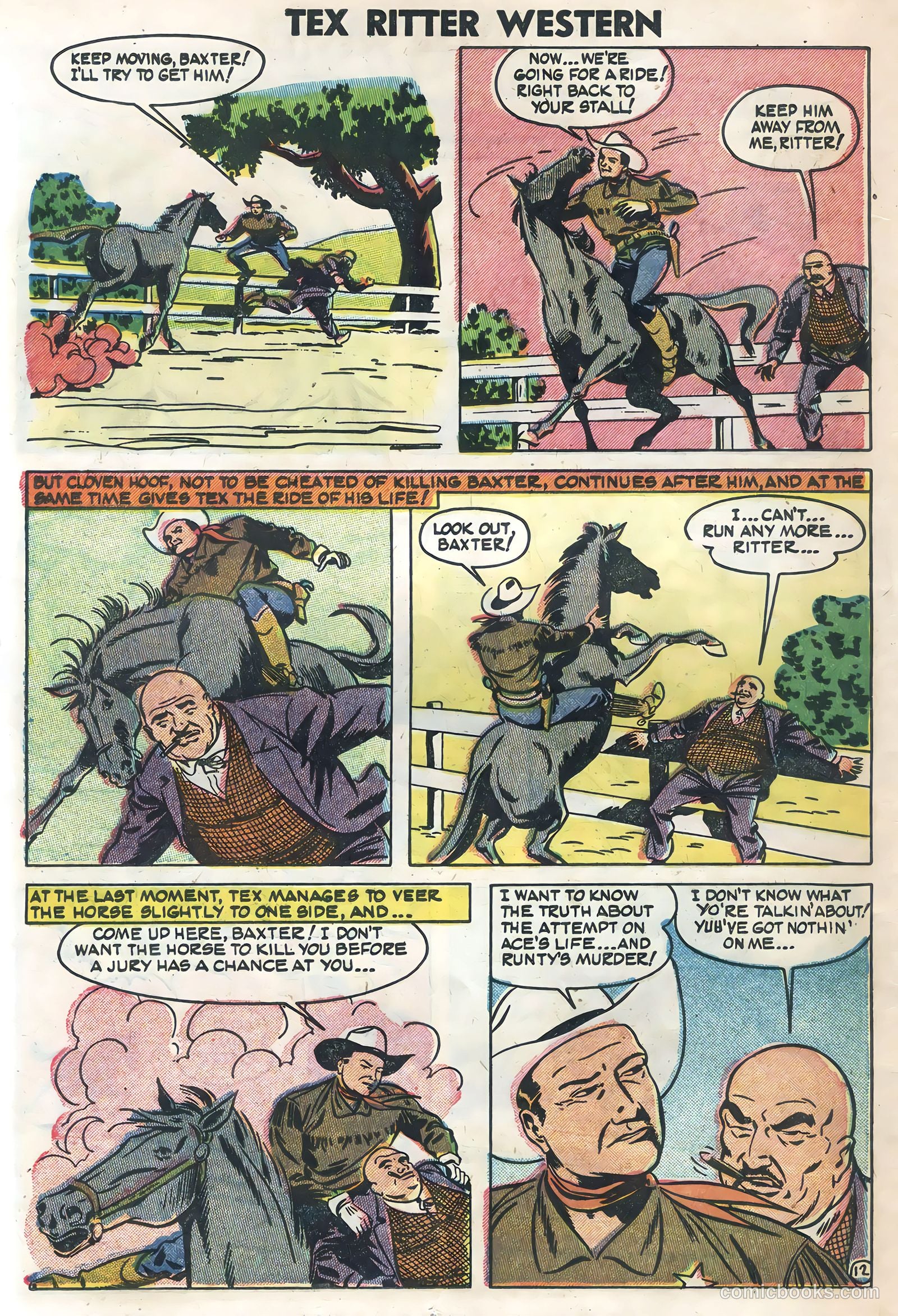 Tex Ritter Western #21 (1954) — page 14 of 36