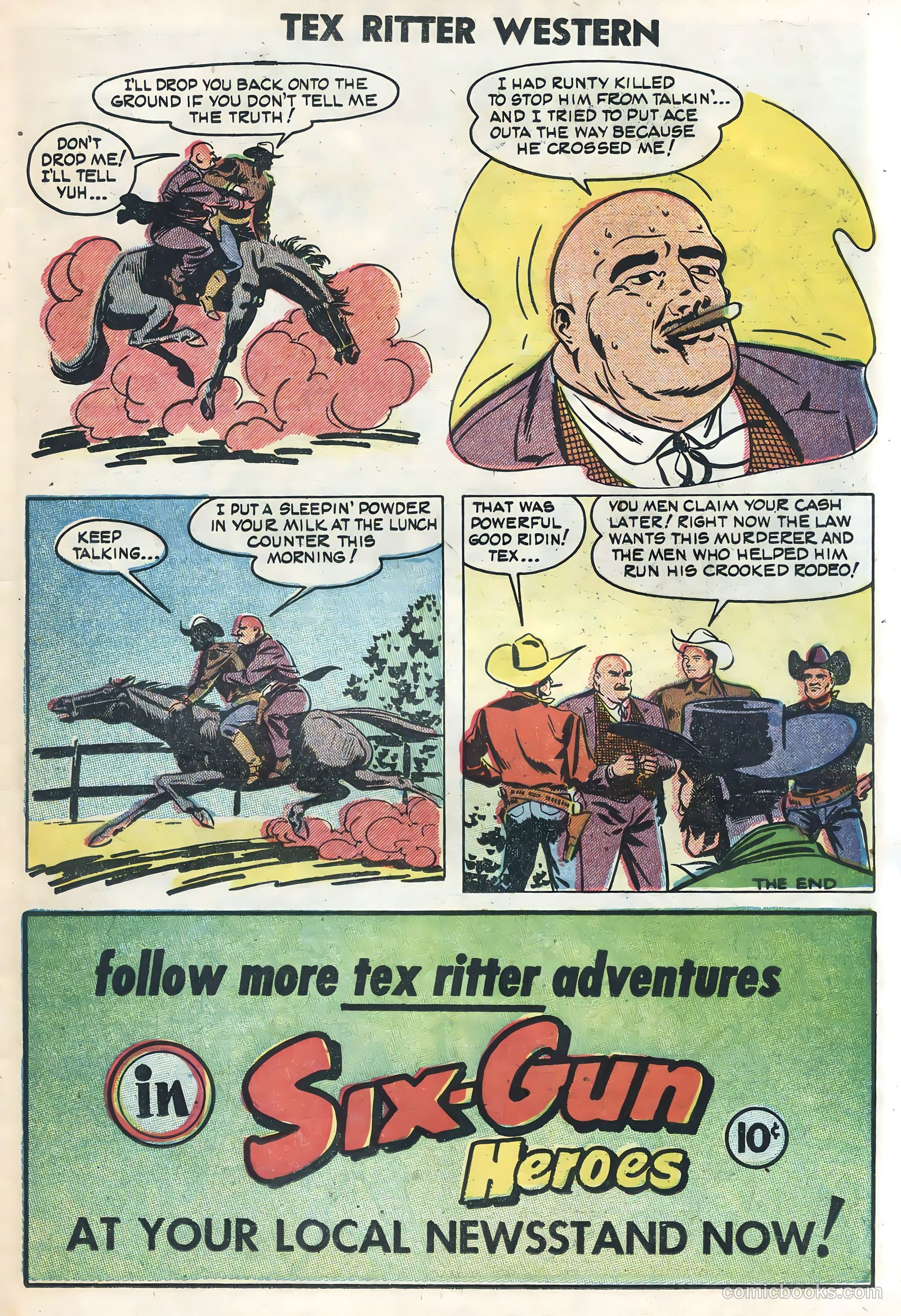 Tex Ritter Western #21 (1954) — page 15 of 36