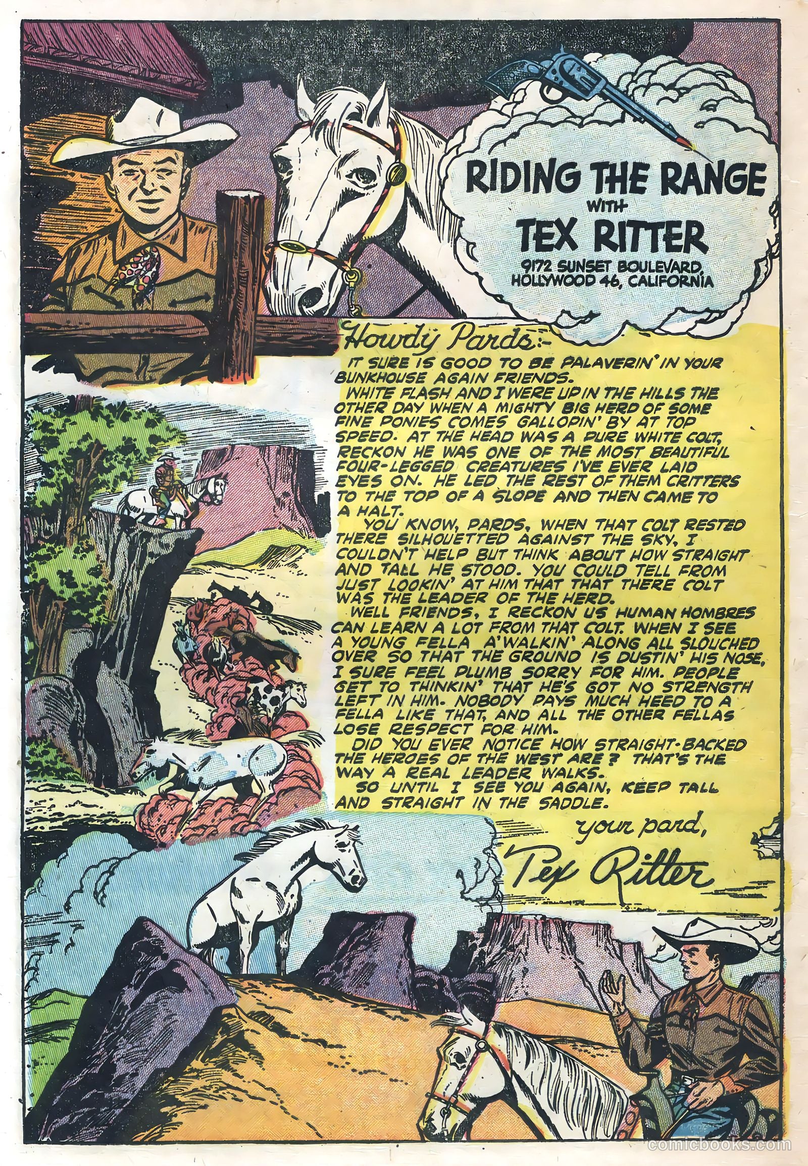 Tex Ritter Western #21 (1954) — page 16 of 36