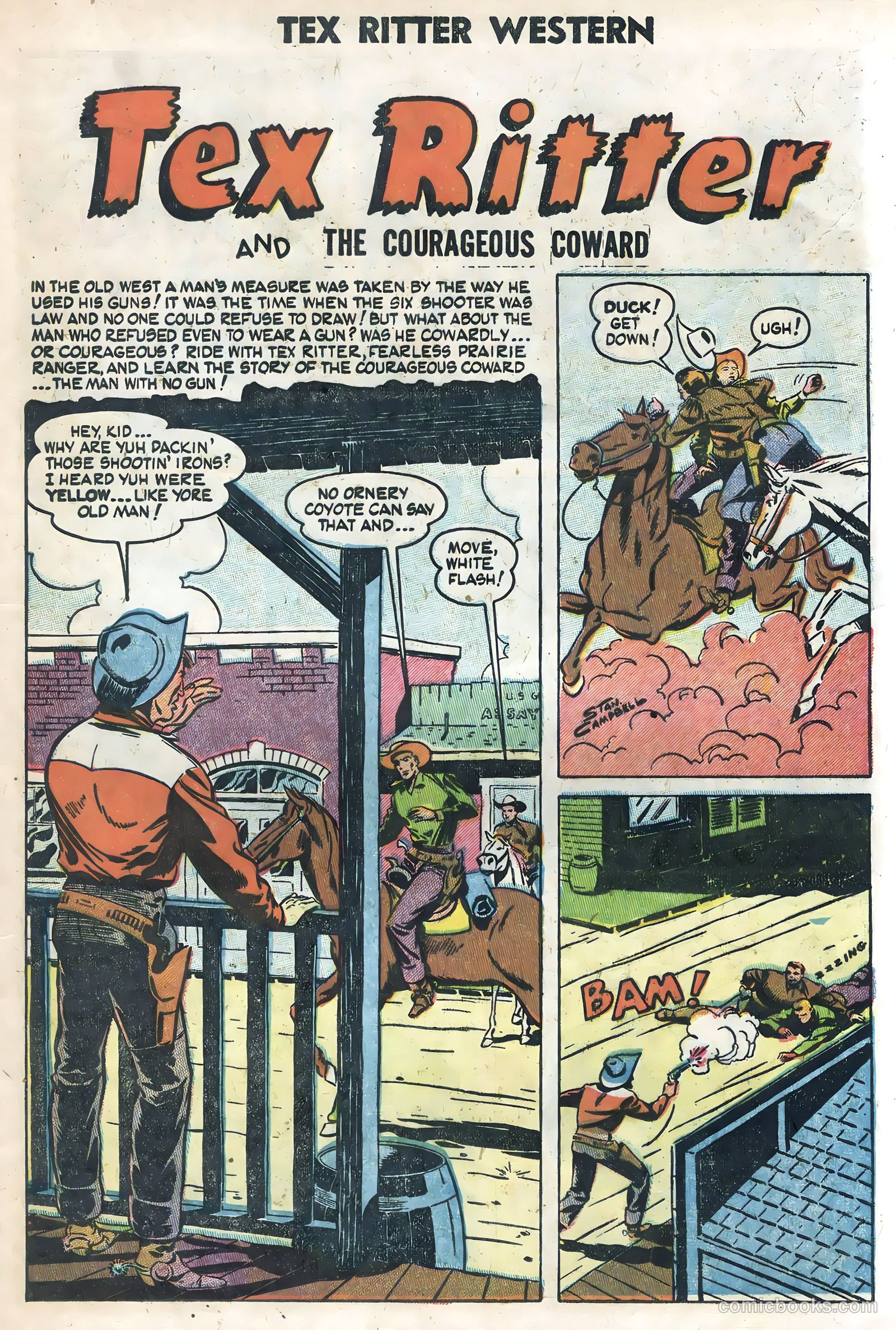 Tex Ritter Western #21 (1954) — page 17 of 36