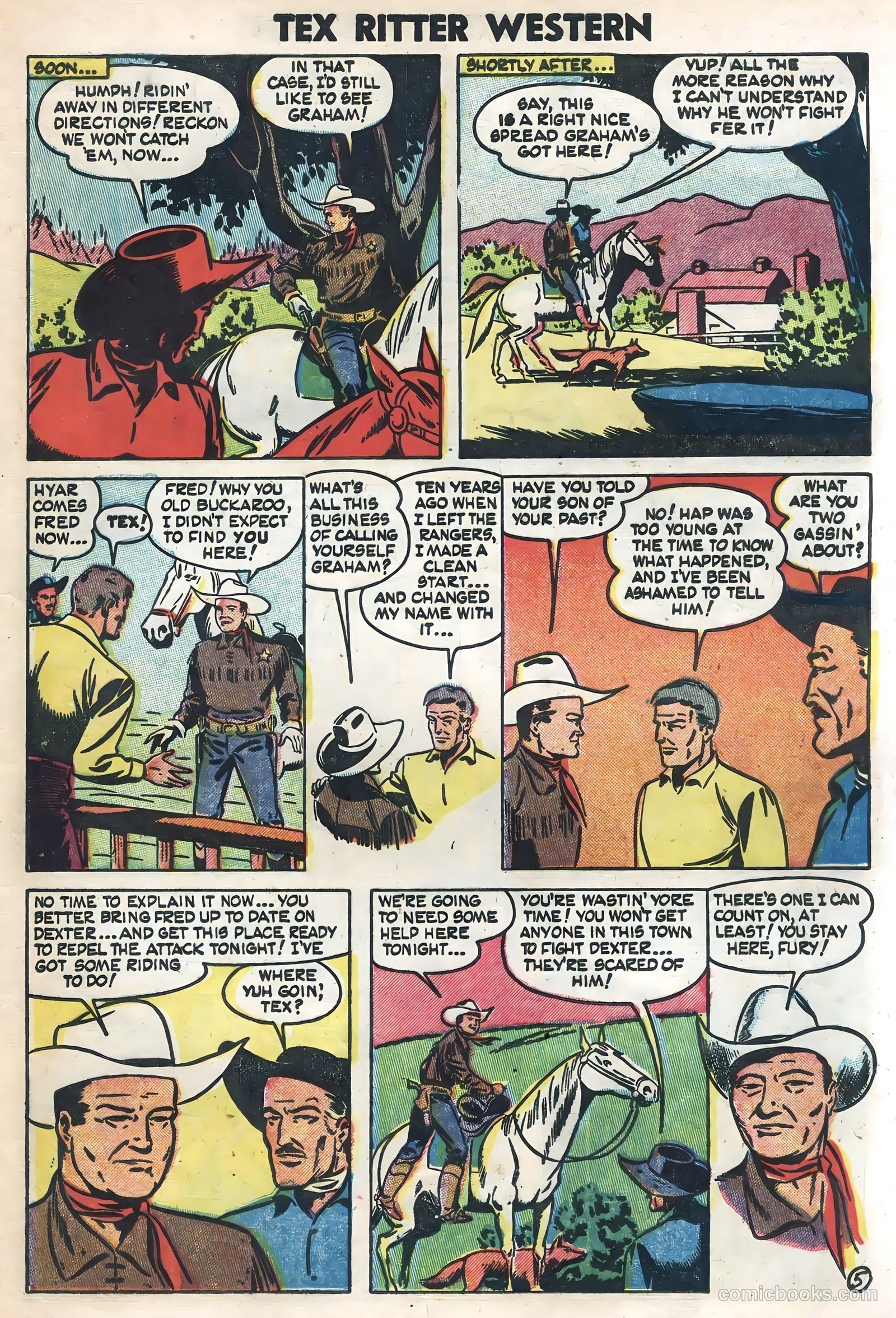 Tex Ritter Western #21 (1954) — page 21 of 36