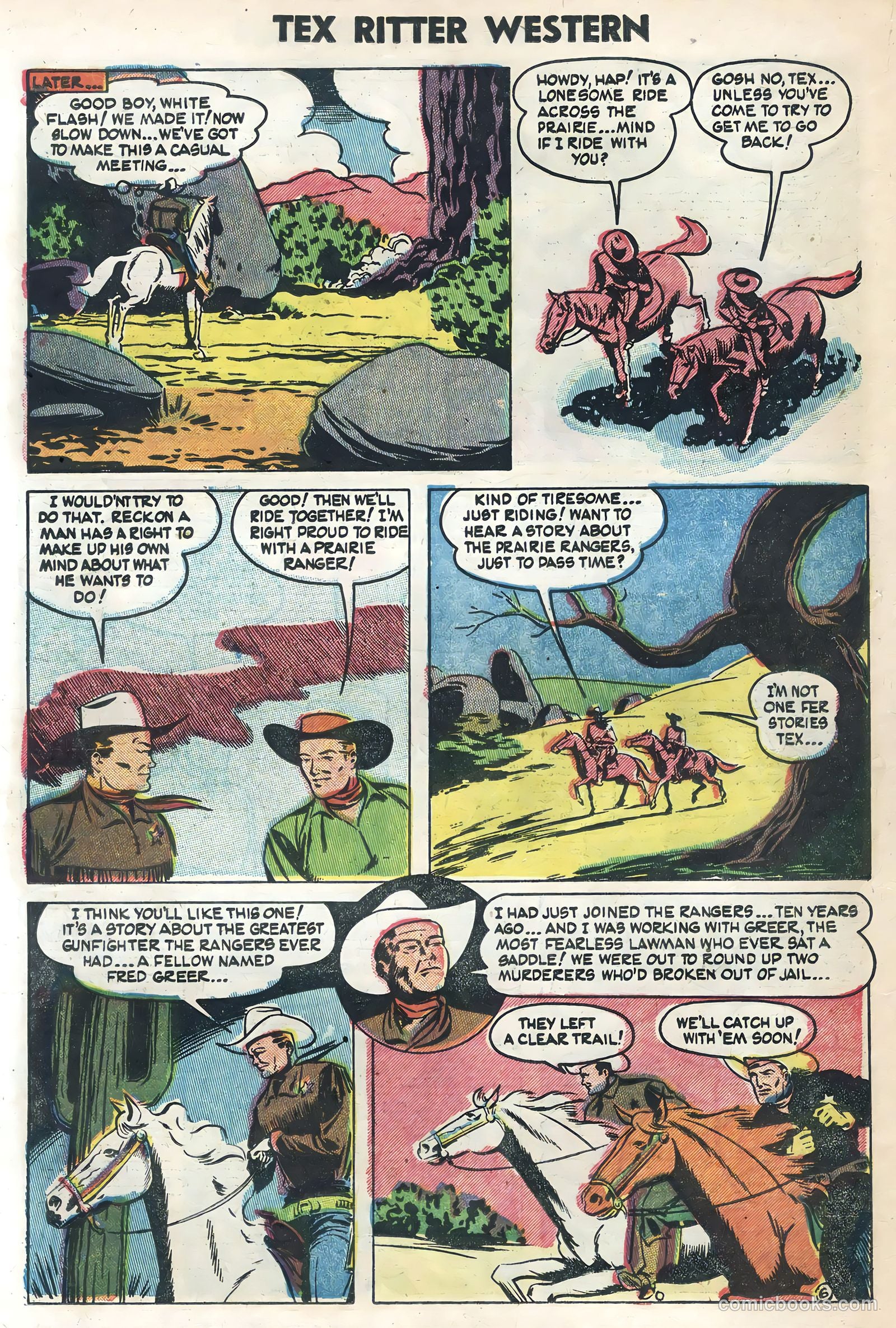 Tex Ritter Western #21 (1954) — page 22 of 36
