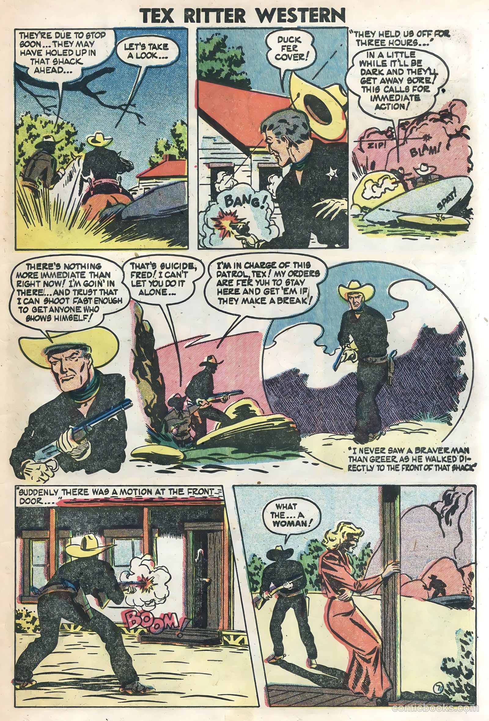 Tex Ritter Western #21 (1954) — page 23 of 36