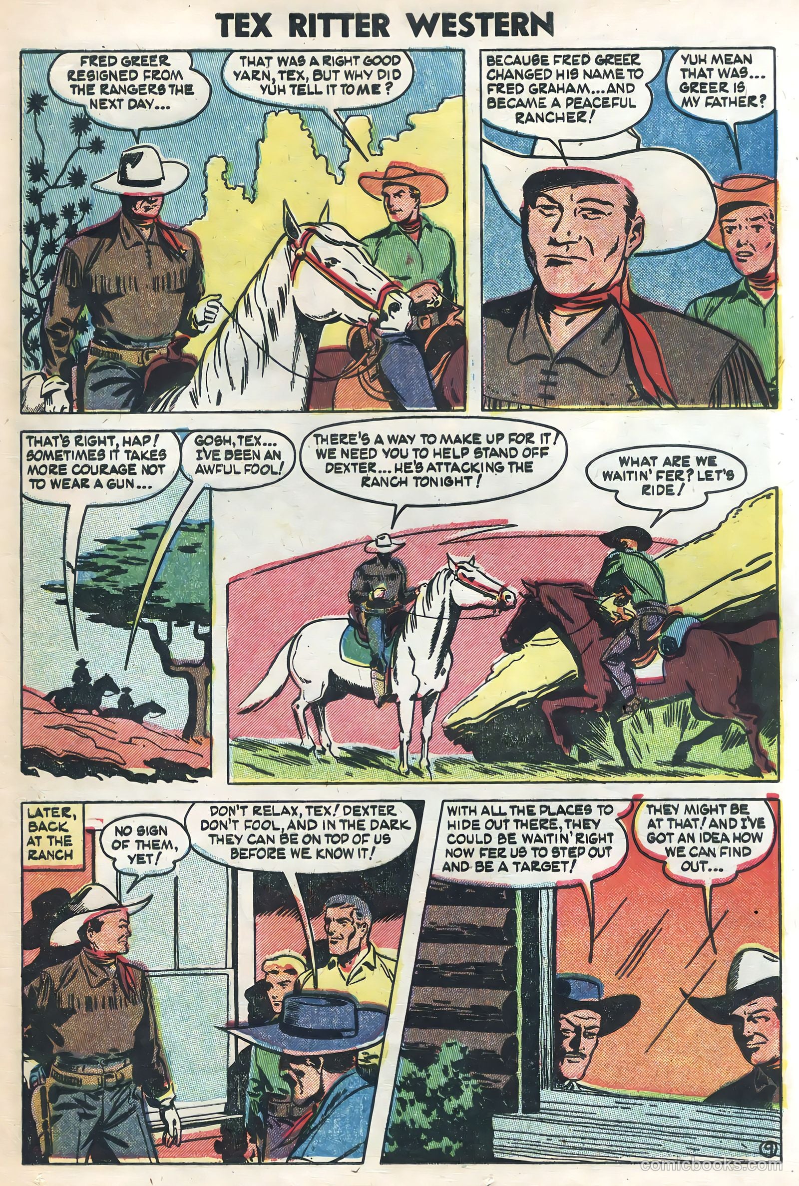 Tex Ritter Western #21 (1954) — page 25 of 36