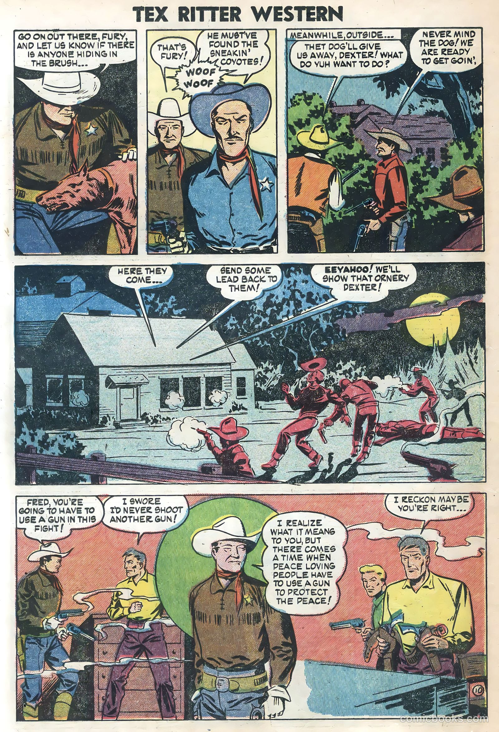 Tex Ritter Western #21 (1954) — page 26 of 36