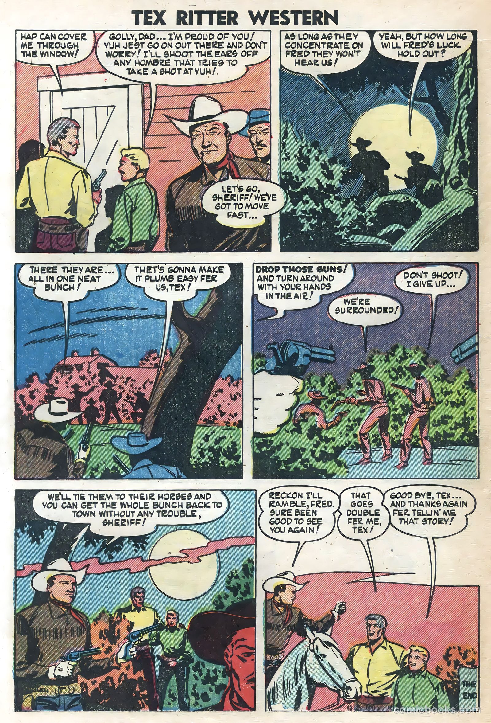 Tex Ritter Western #21 (1954) — page 28 of 36