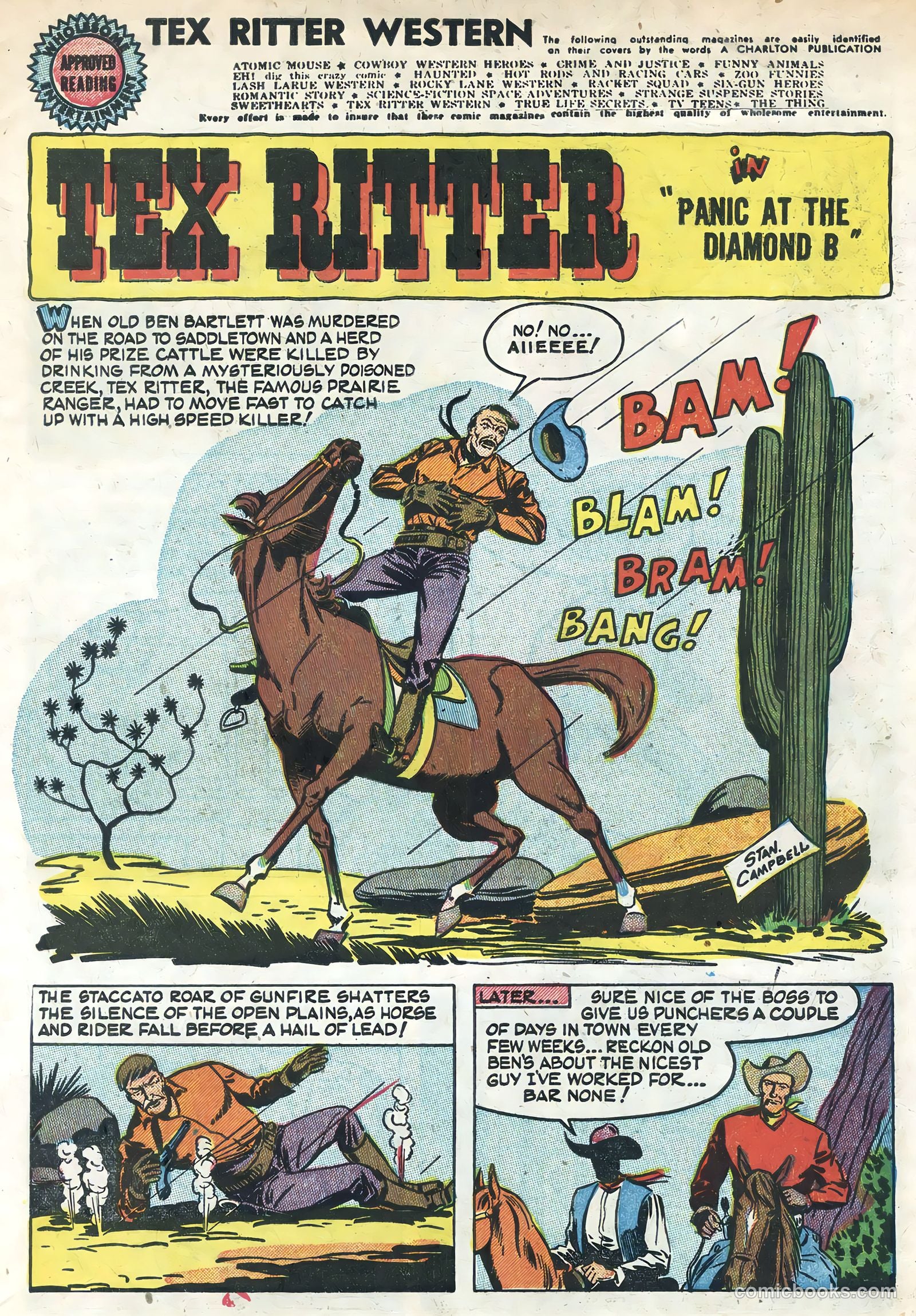 Tex Ritter Western #22 (1954) — page 3 of 36