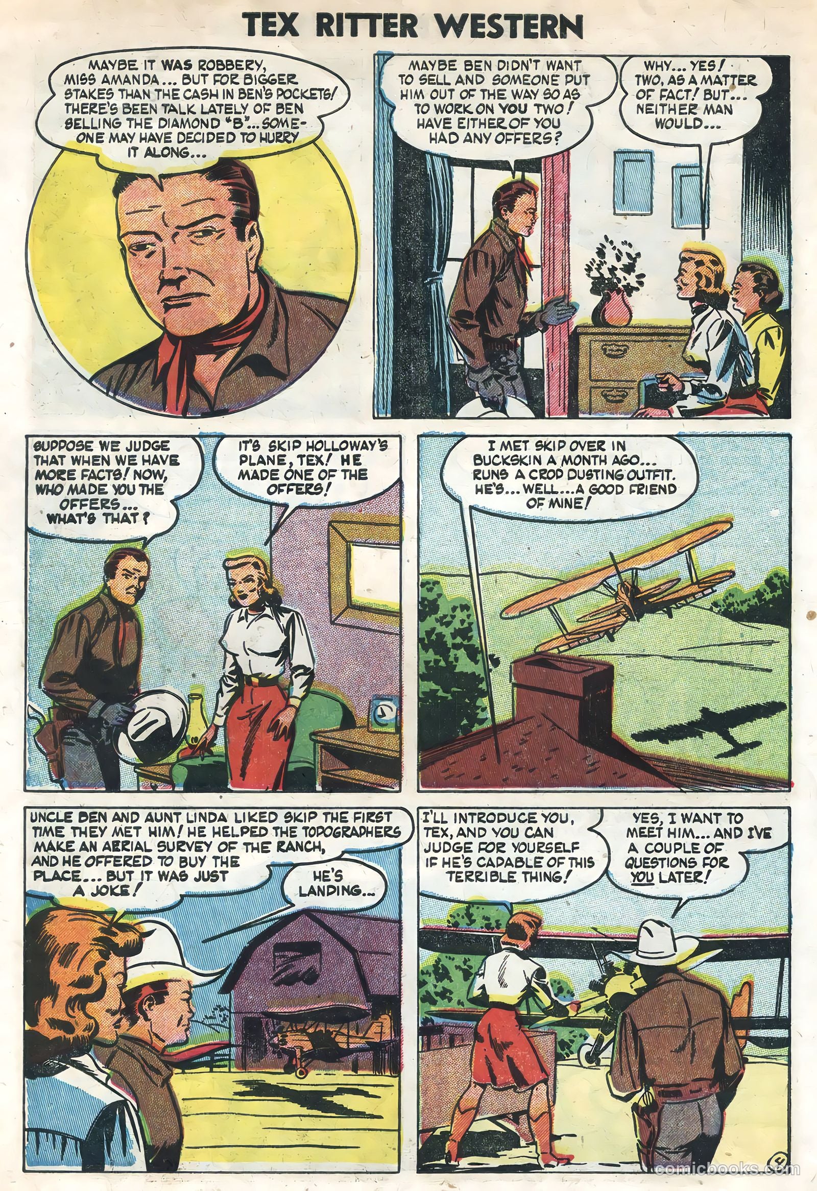 Tex Ritter Western #22 (1954) — page 6 of 36