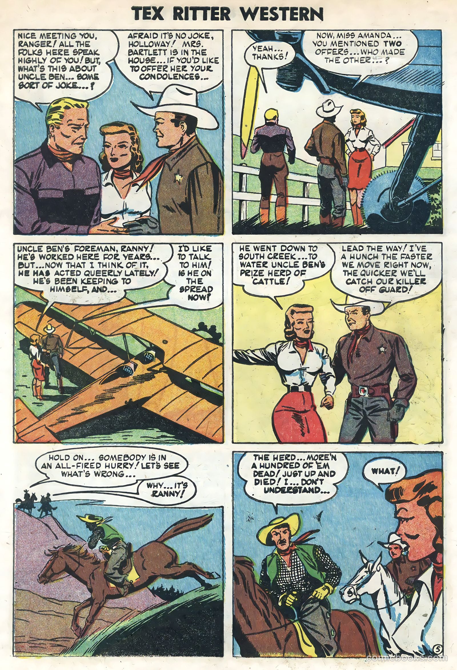 Tex Ritter Western #22 (1954) — page 7 of 36