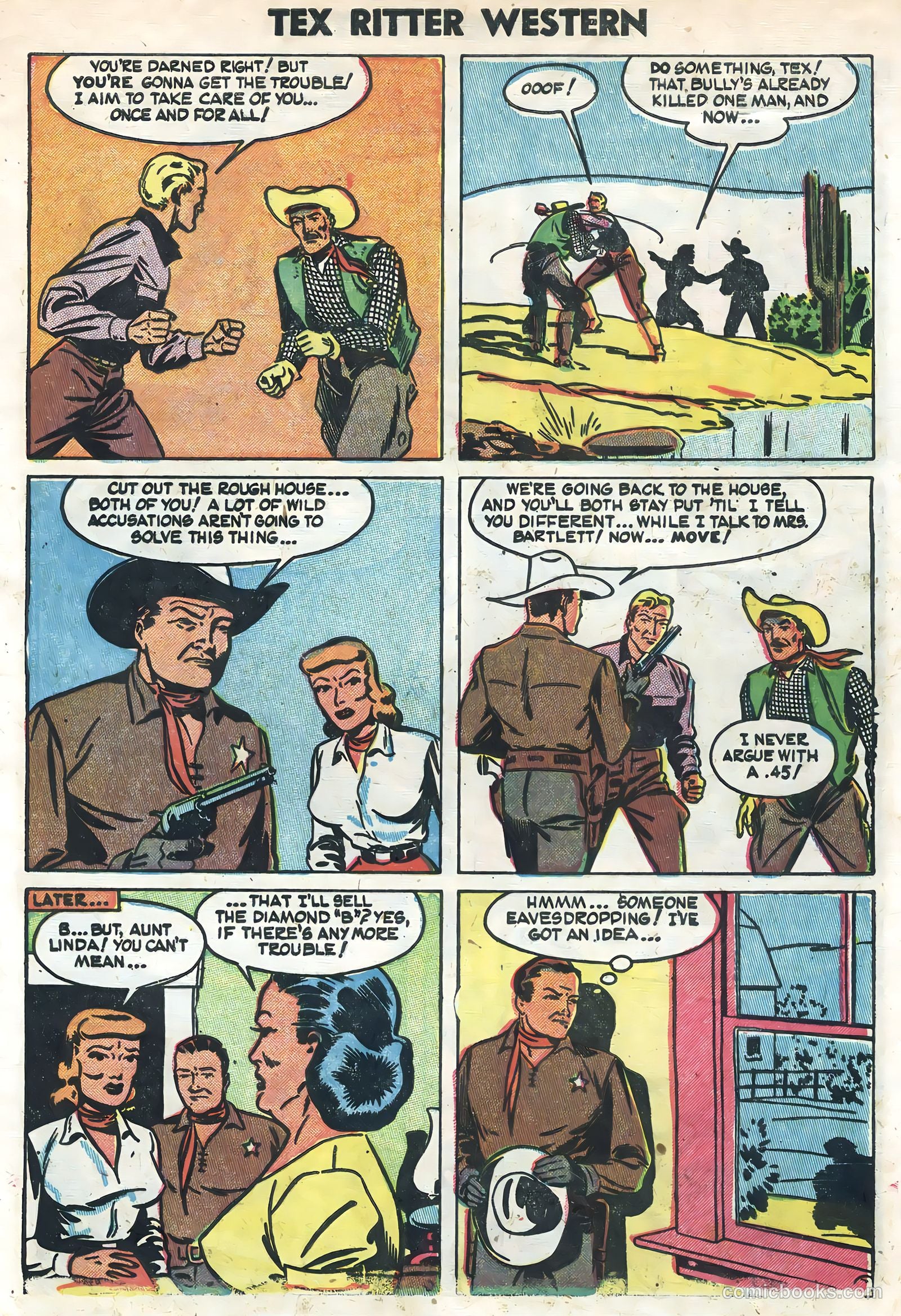 Tex Ritter Western #22 (1954) — page 9 of 36