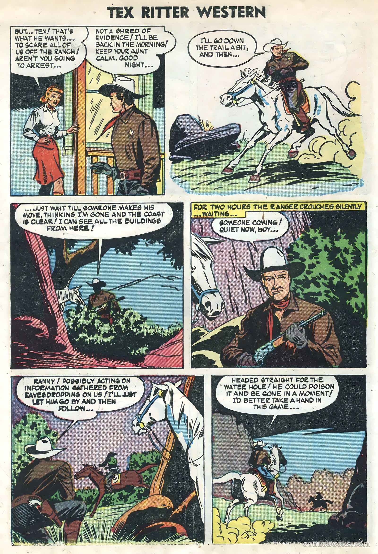 Tex Ritter Western #22 (1954) — page 10 of 36