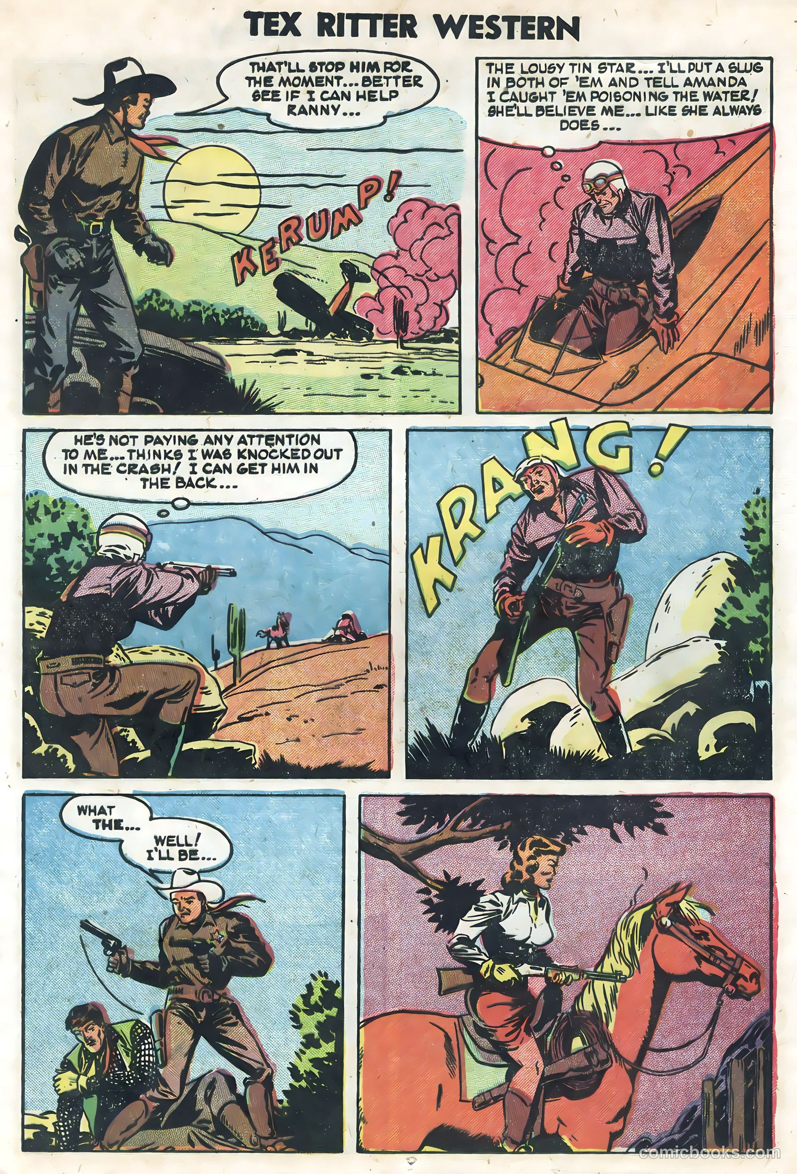Tex Ritter Western #22 (1954) — page 13 of 36