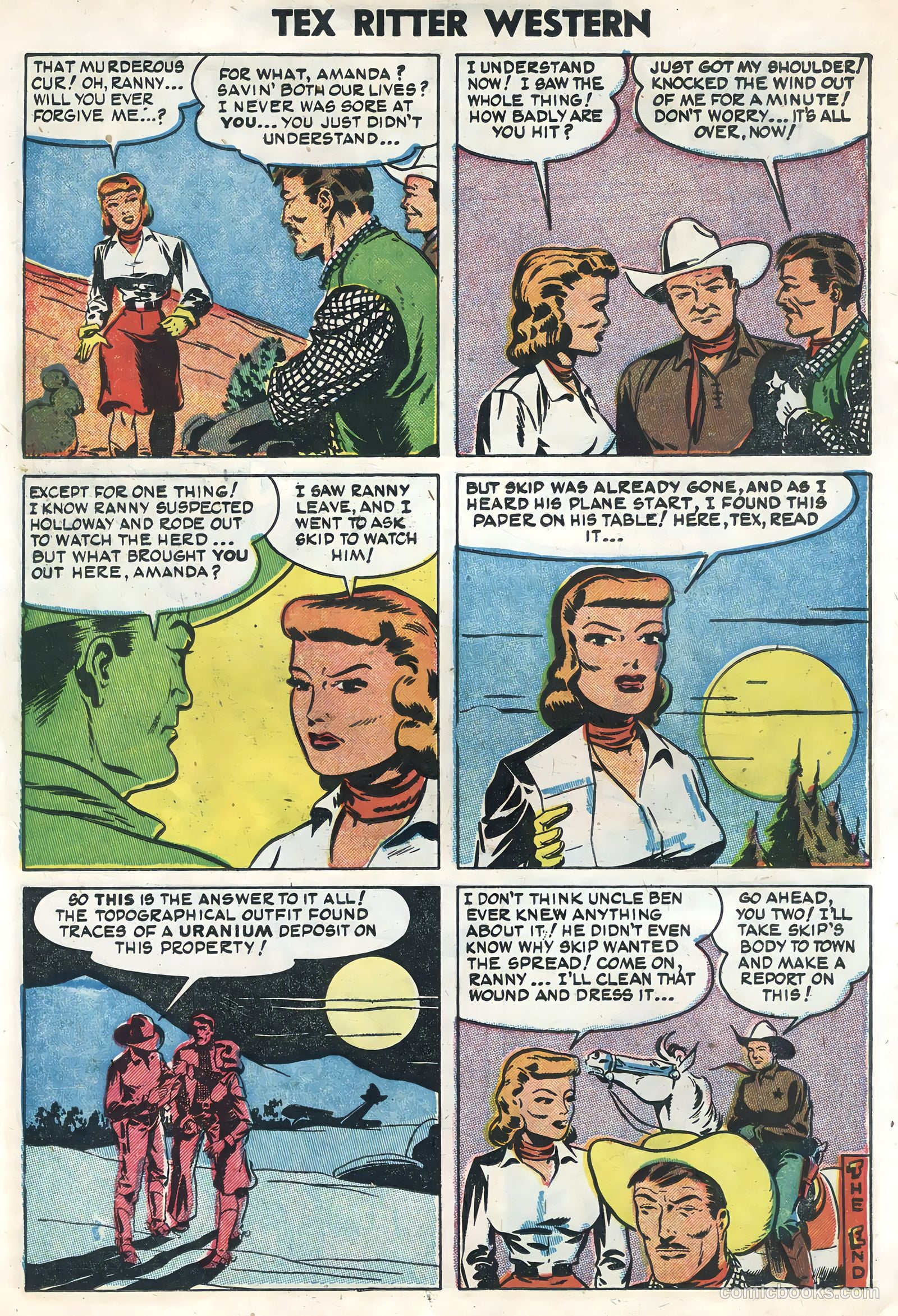 Tex Ritter Western #22 (1954) — page 14 of 36