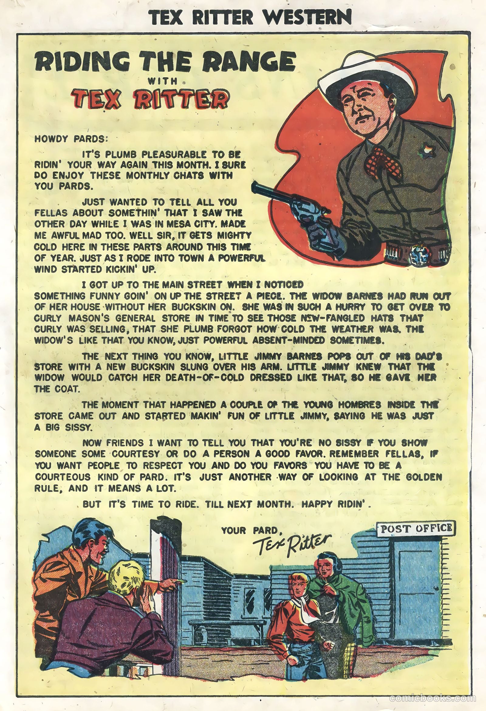 Tex Ritter Western #22 (1954) — page 19 of 36