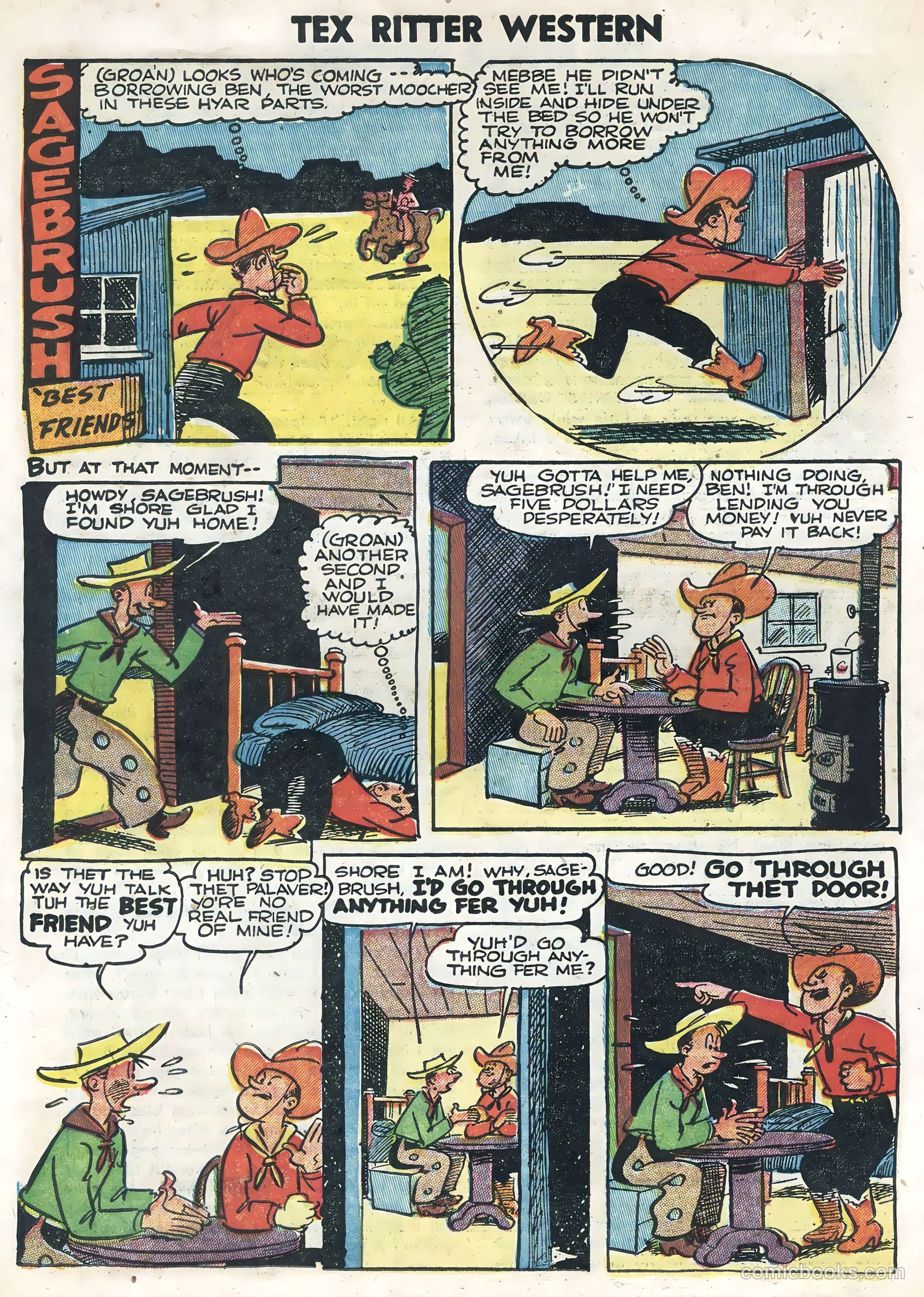 Tex Ritter Western #22 (1954) — page 22 of 36