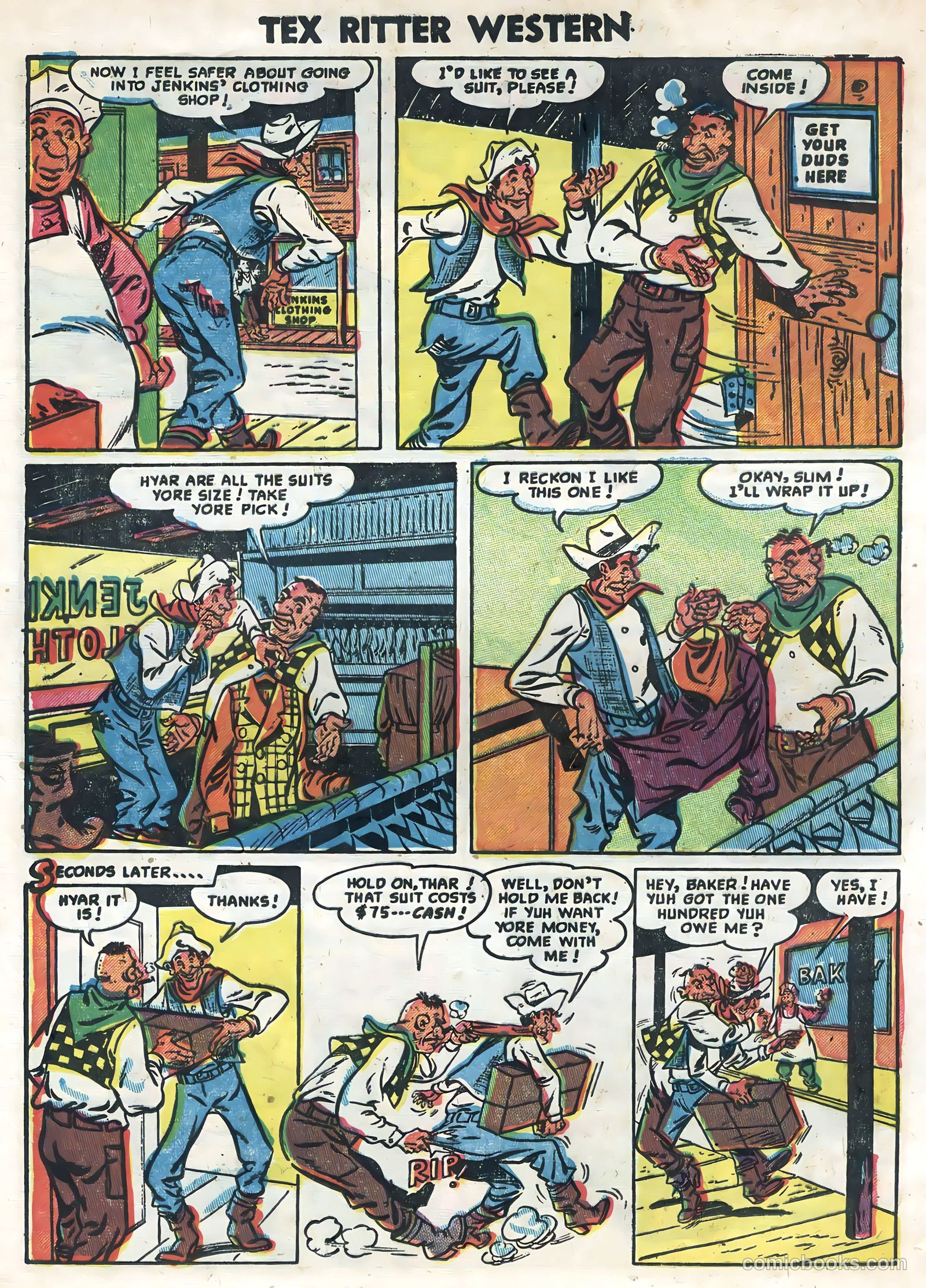 Tex Ritter Western #22 (1954) — page 24 of 36