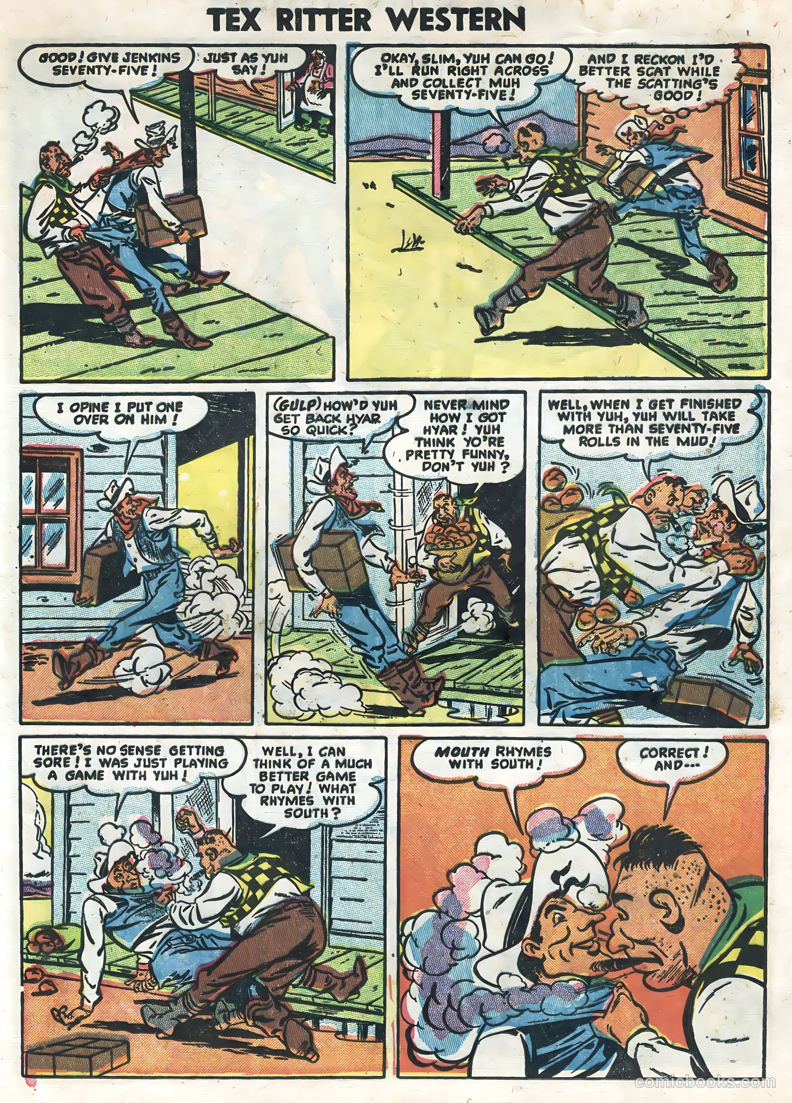 Tex Ritter Western #22 (1954) — page 25 of 36