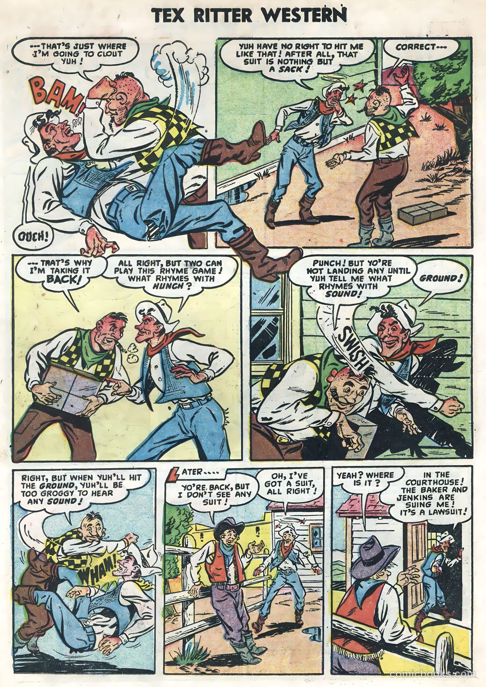 Tex Ritter Western #22 (1954) — page 26 of 36
