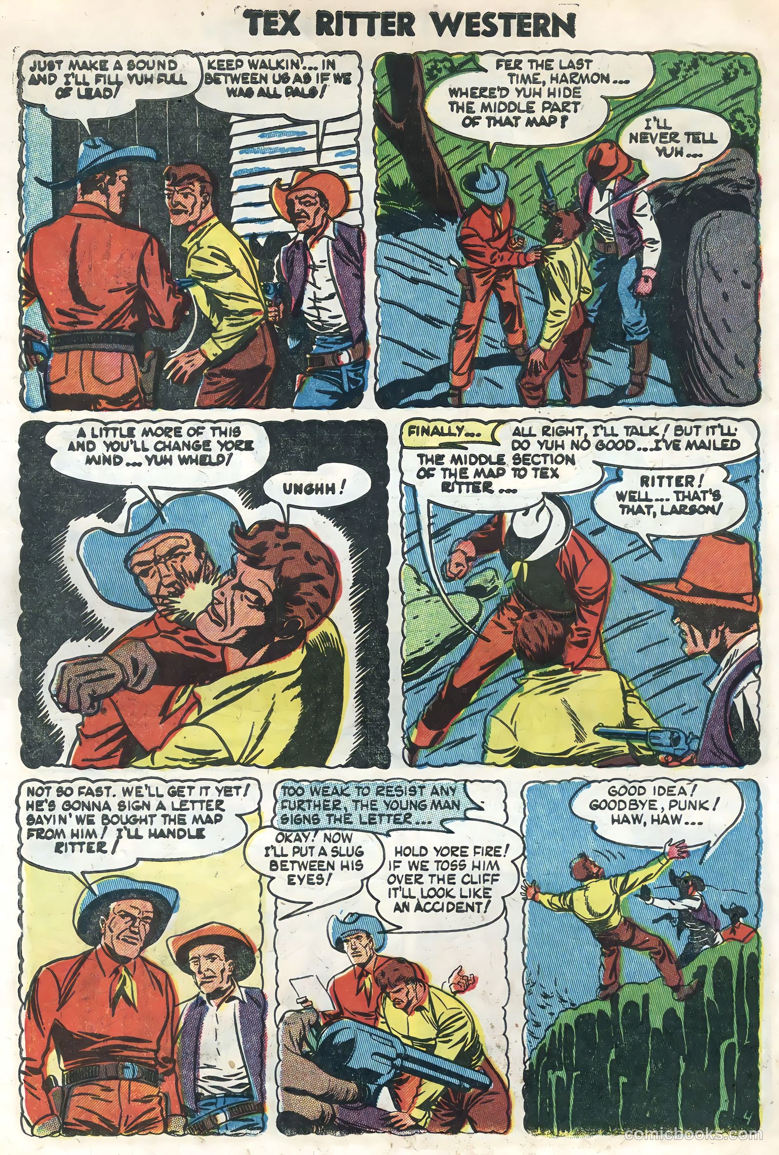 Tex Ritter Western #22 (1954) — page 30 of 36