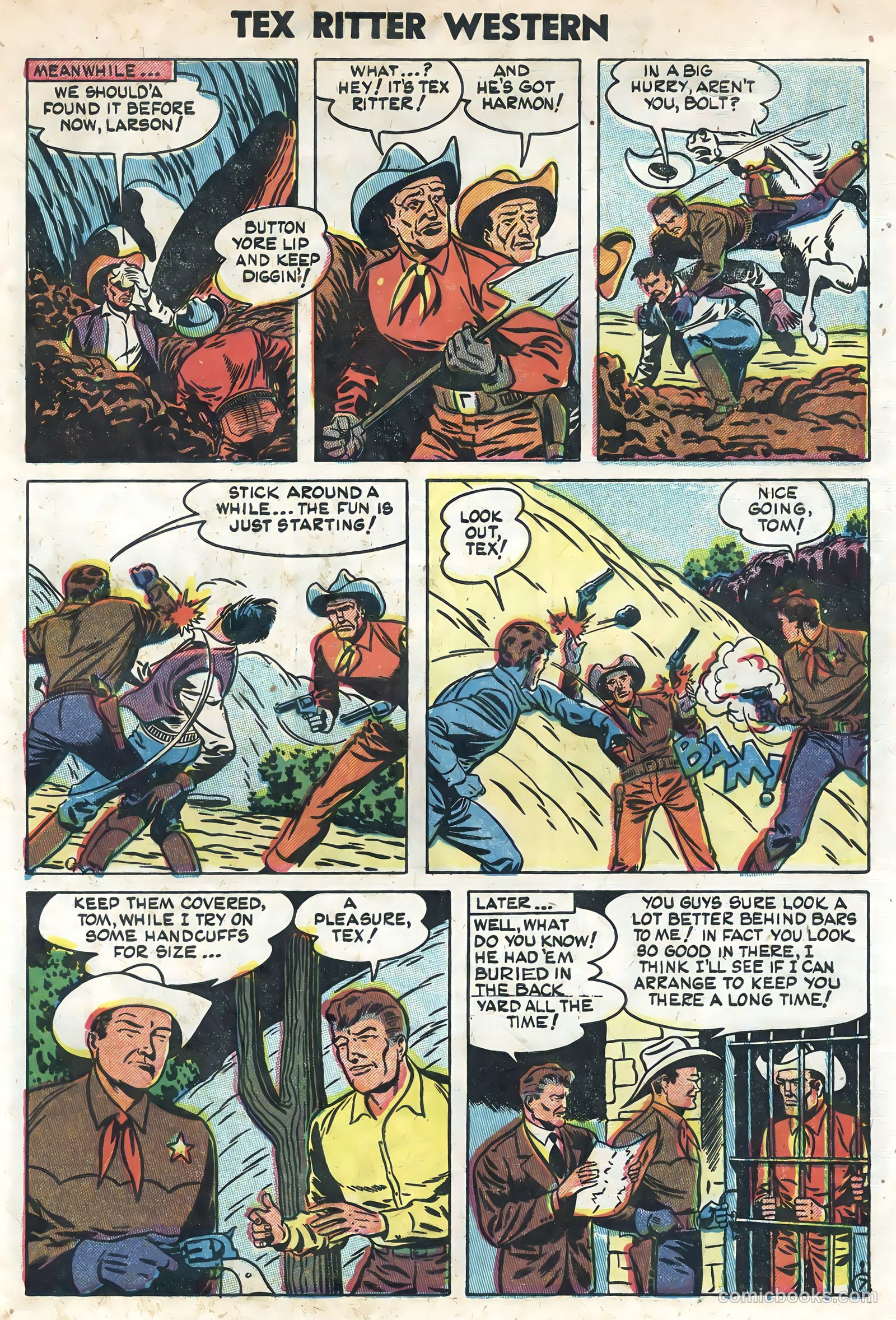Tex Ritter Western #22 (1954) — page 33 of 36