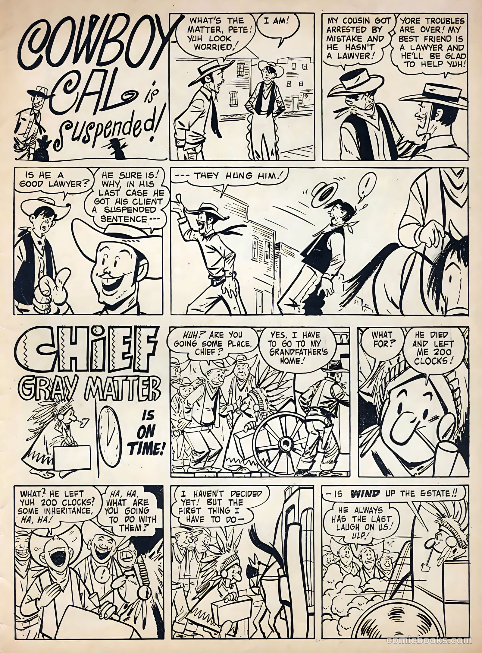 Tex Ritter Western #22 (1954) — page 35 of 36