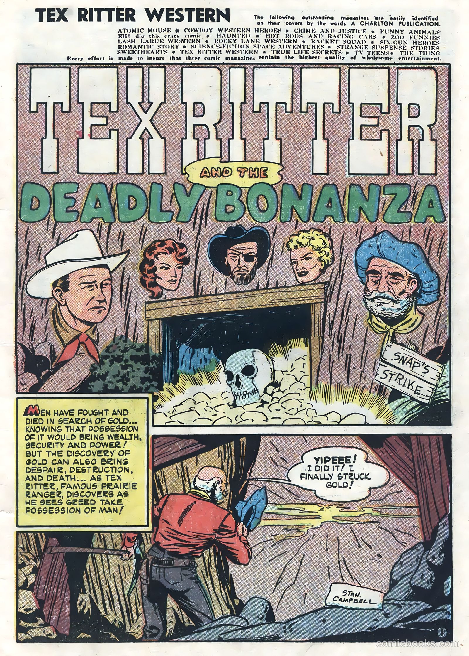 Tex Ritter Western #23 (1954) — page 3 of 36