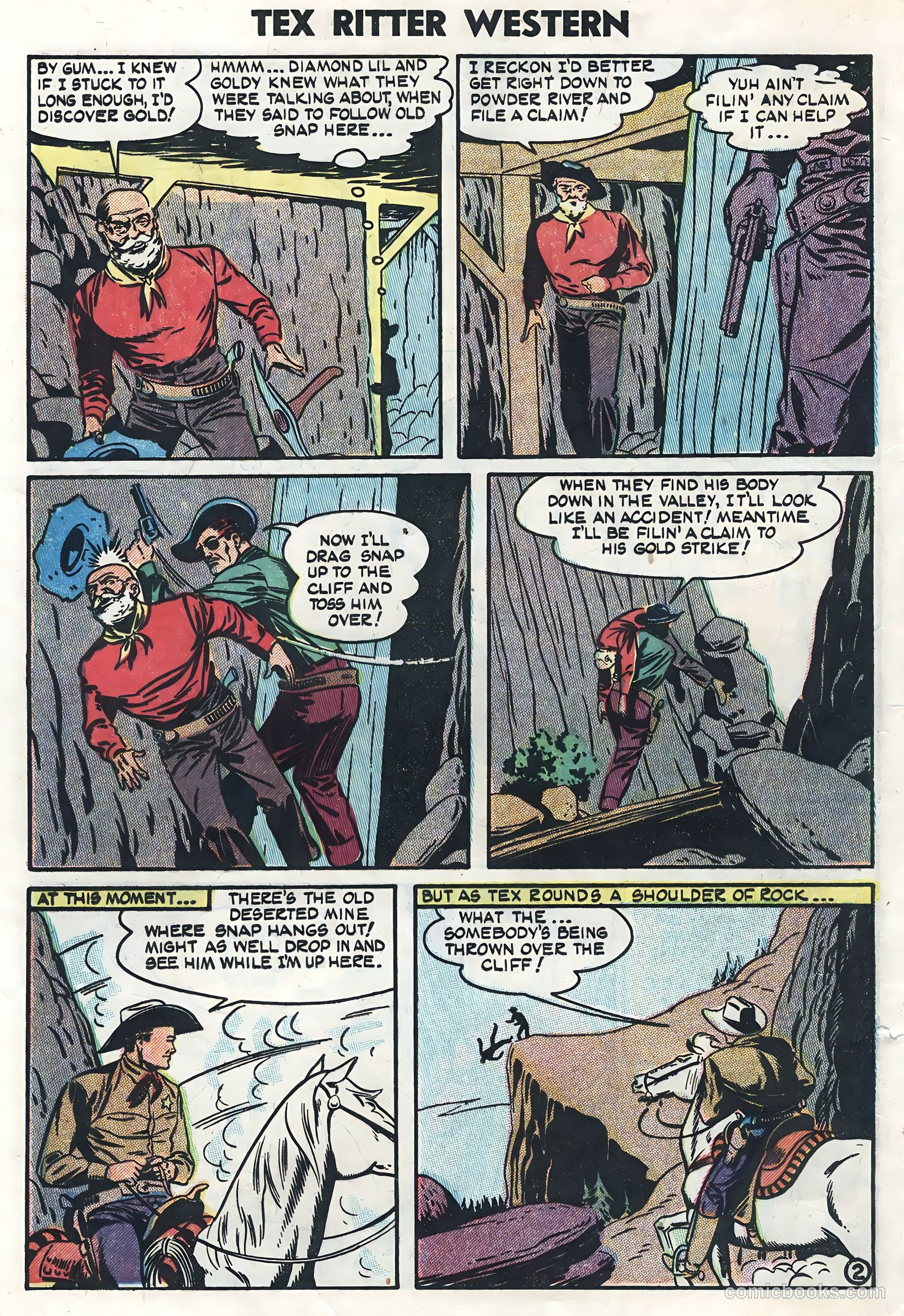 Tex Ritter Western #23 (1954) — page 4 of 36