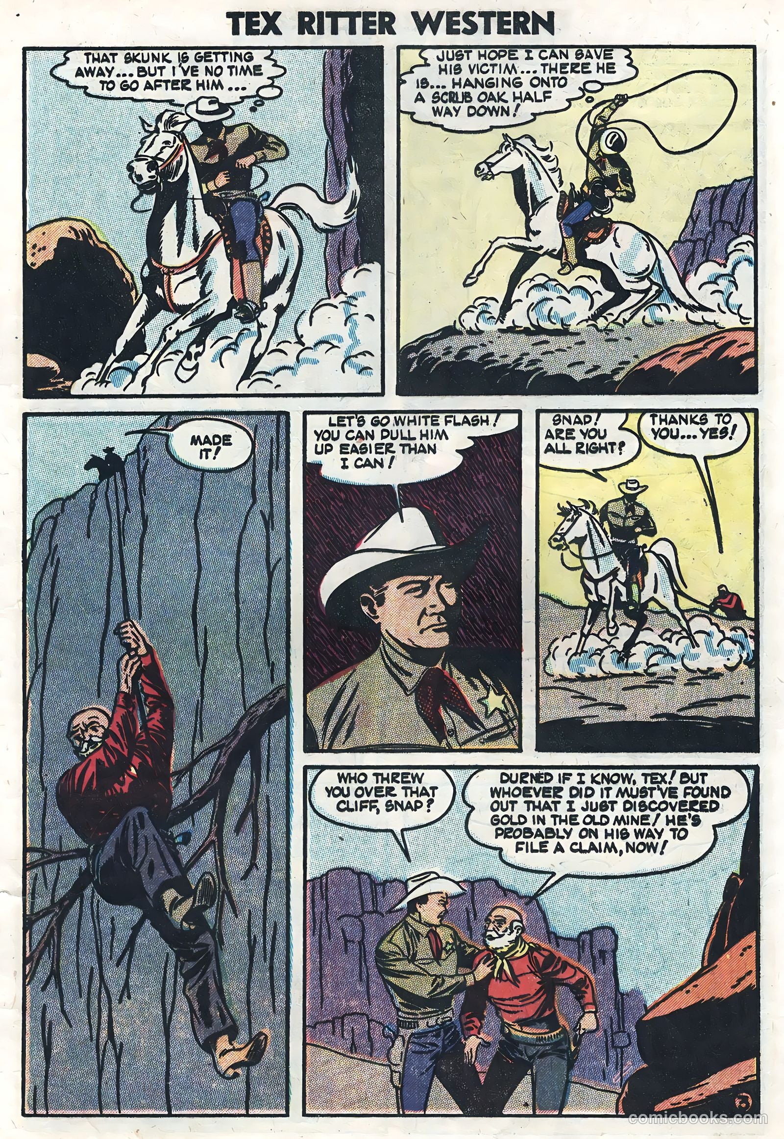 Tex Ritter Western #23 (1954) — page 5 of 36