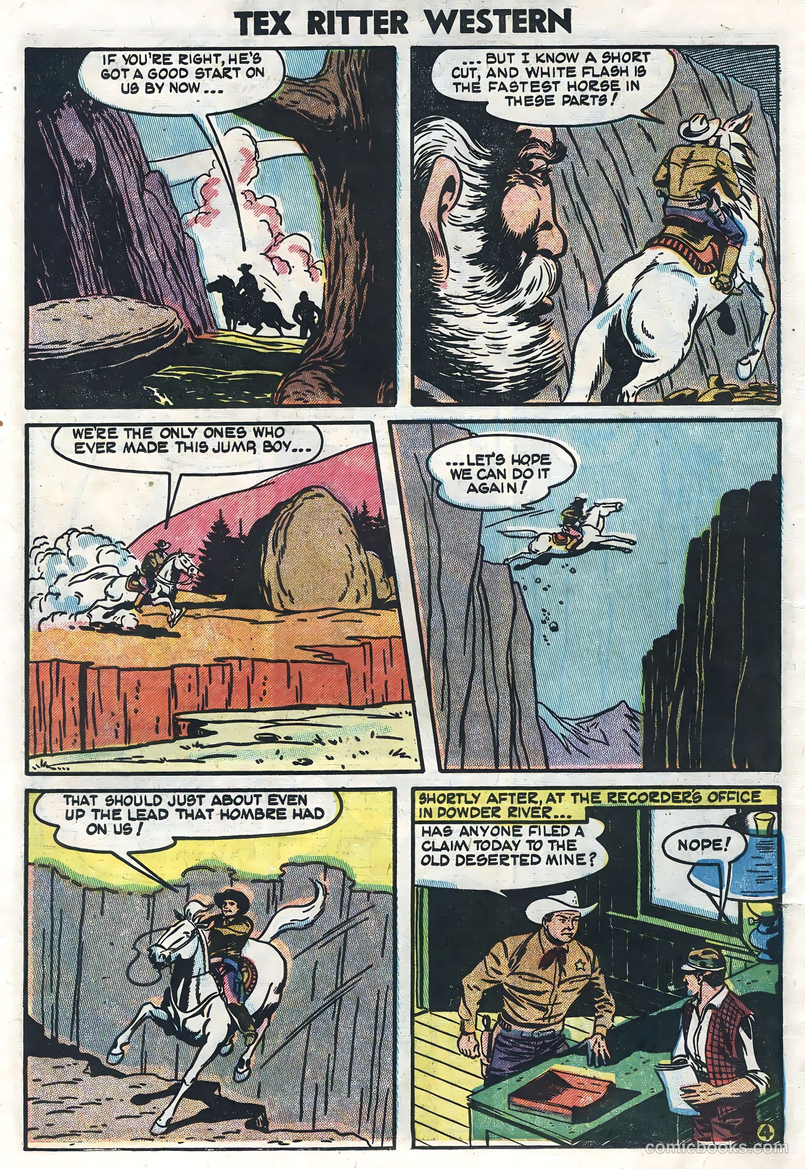 Tex Ritter Western #23 (1954) — page 6 of 36