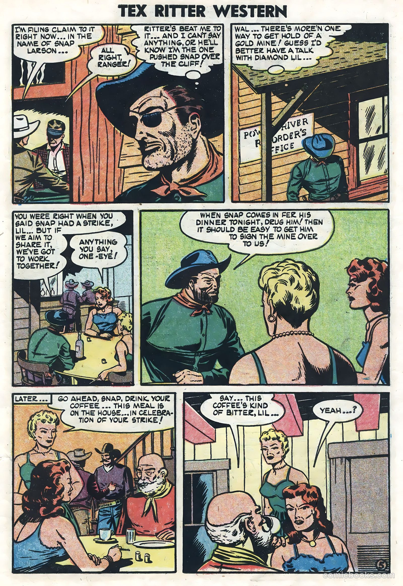 Tex Ritter Western #23 (1954) — page 7 of 36