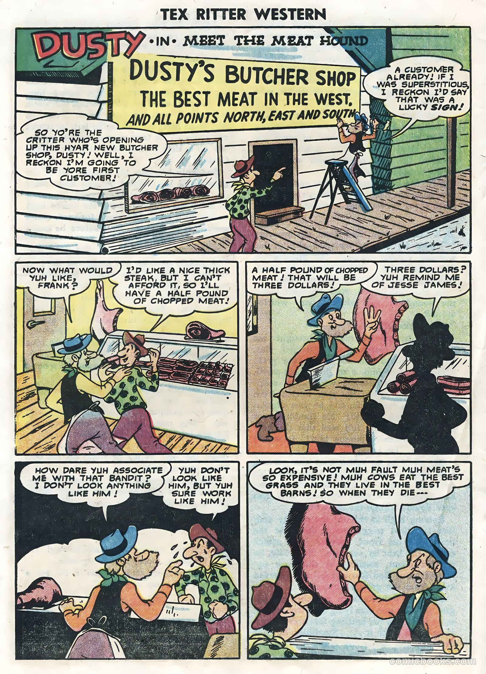 Tex Ritter Western #23 (1954) — page 20 of 36