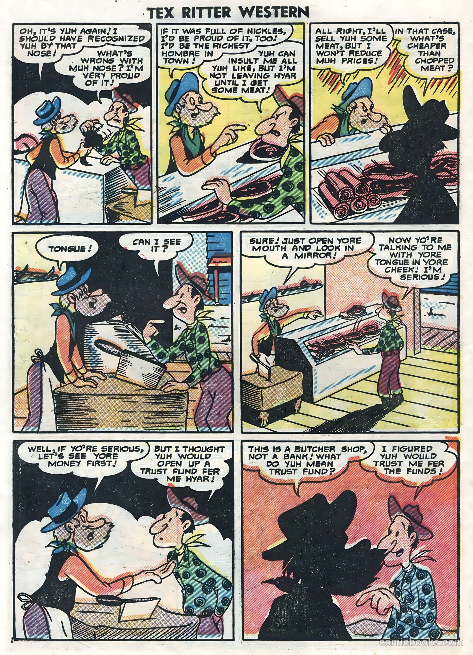 Tex Ritter Western #23 (1954) — page 22 of 36