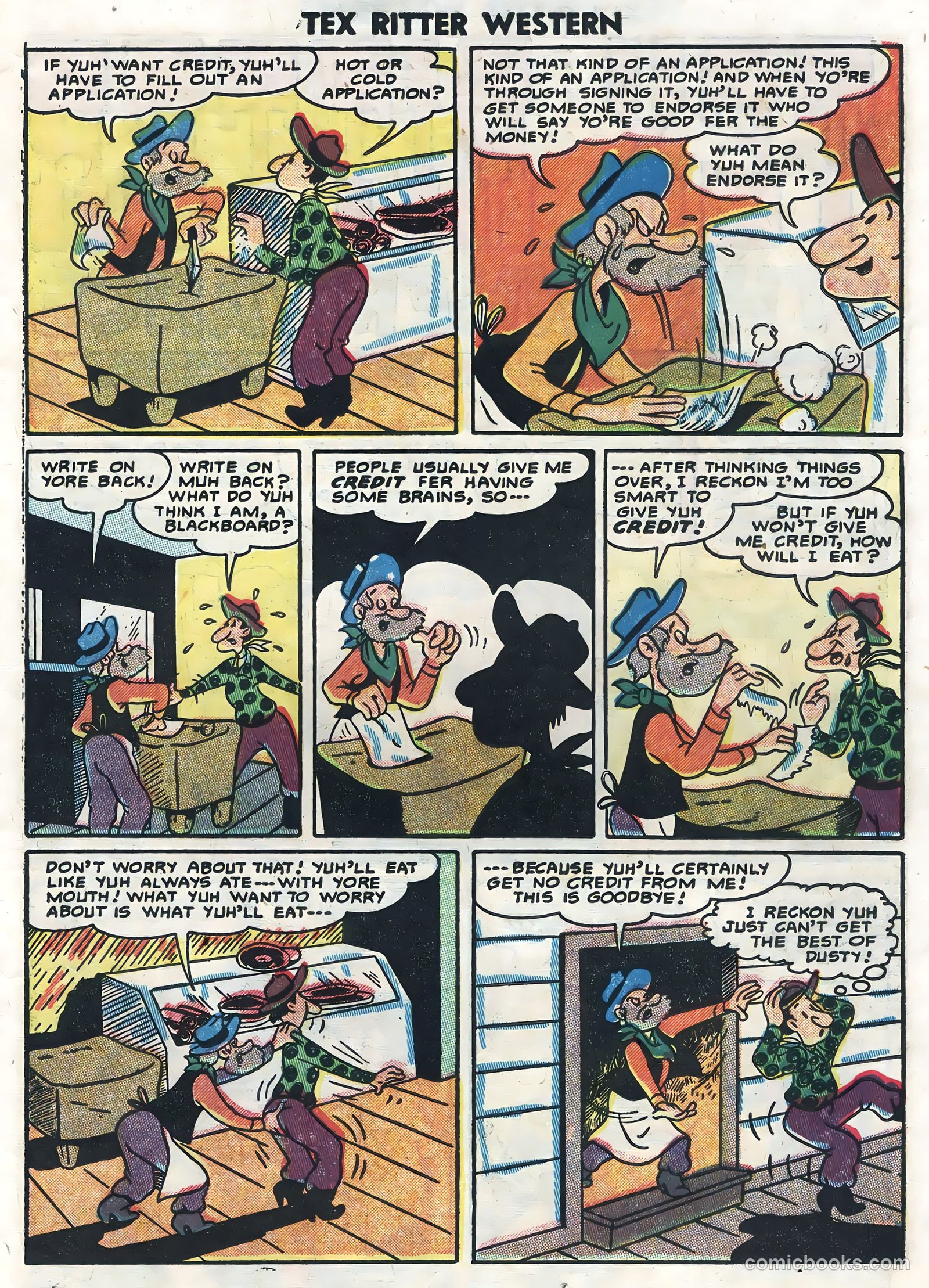 Tex Ritter Western #23 (1954) — page 23 of 36