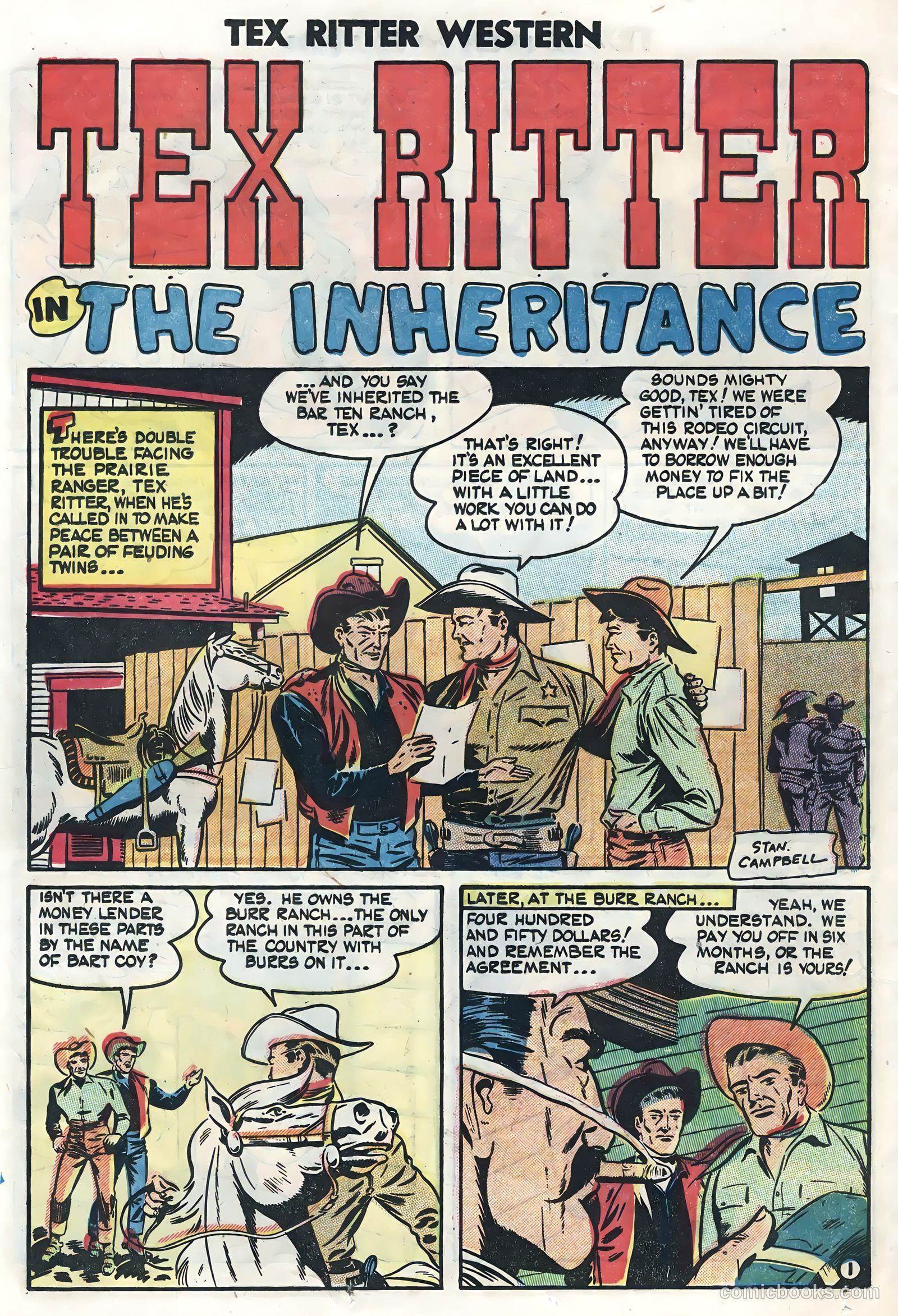 Tex Ritter Western #23 (1954) — page 24 of 36