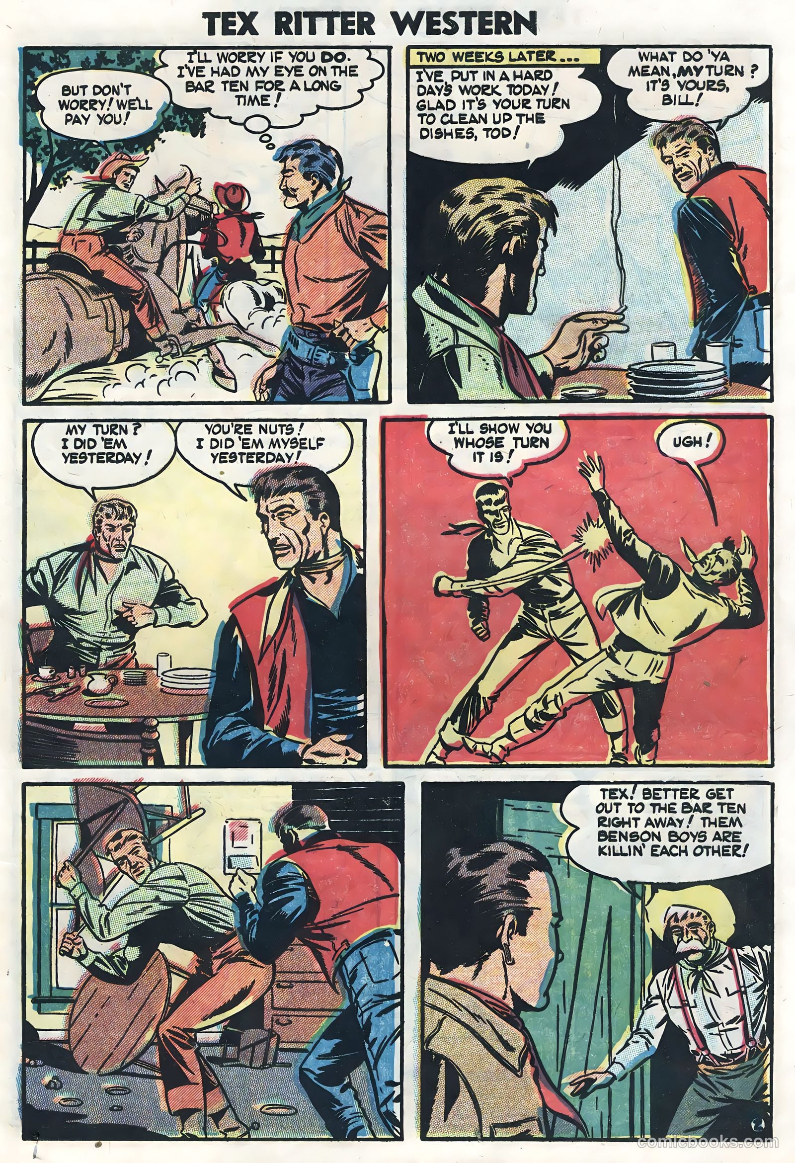 Tex Ritter Western #23 (1954) — page 25 of 36