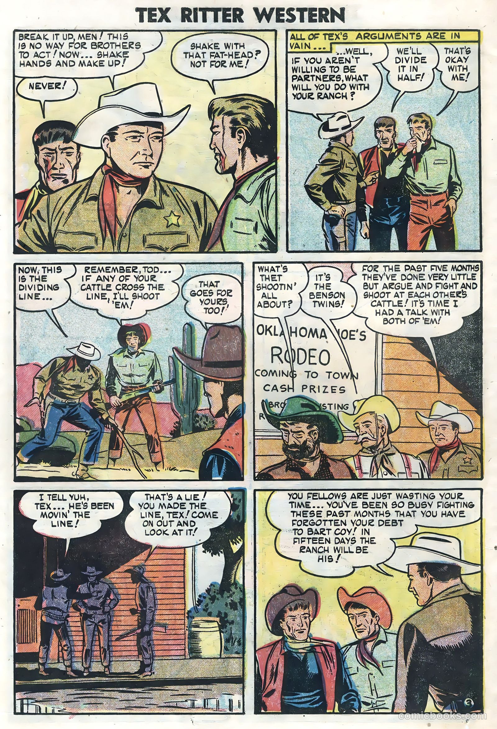 Tex Ritter Western #23 (1954) — page 26 of 36