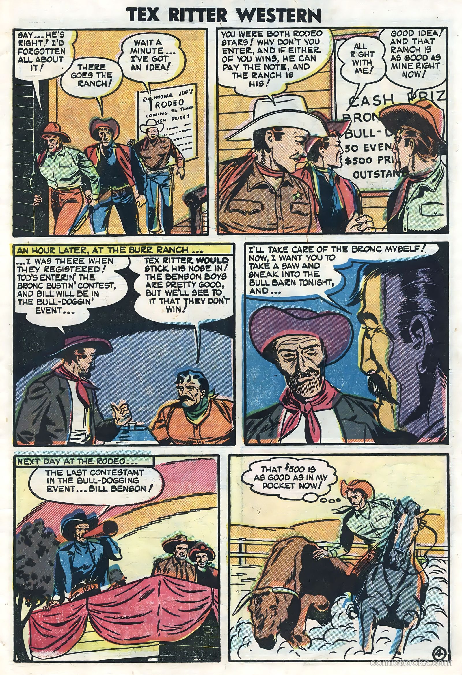 Tex Ritter Western #23 (1954) — page 27 of 36