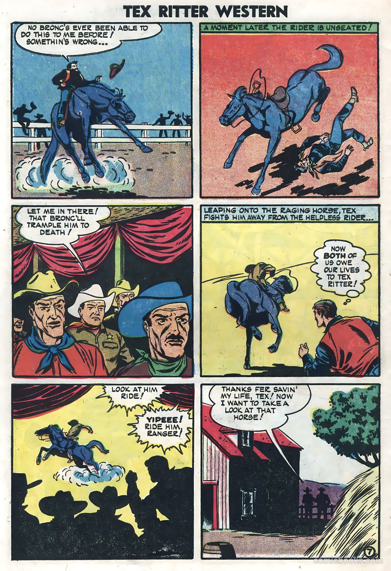 Tex Ritter Western #23 (1954) — page 30 of 36